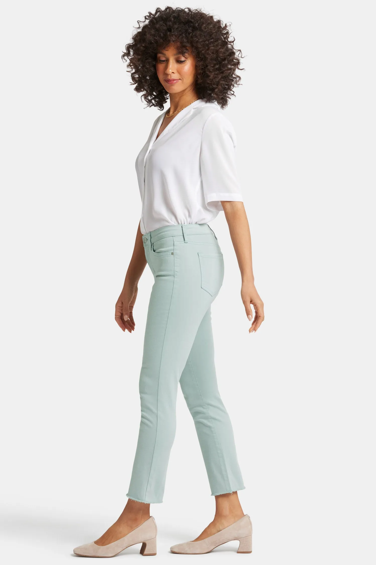 Sheri Slim Ankle Jeans - Snowpass Mint sold by NYDJ product image thumbnail 5