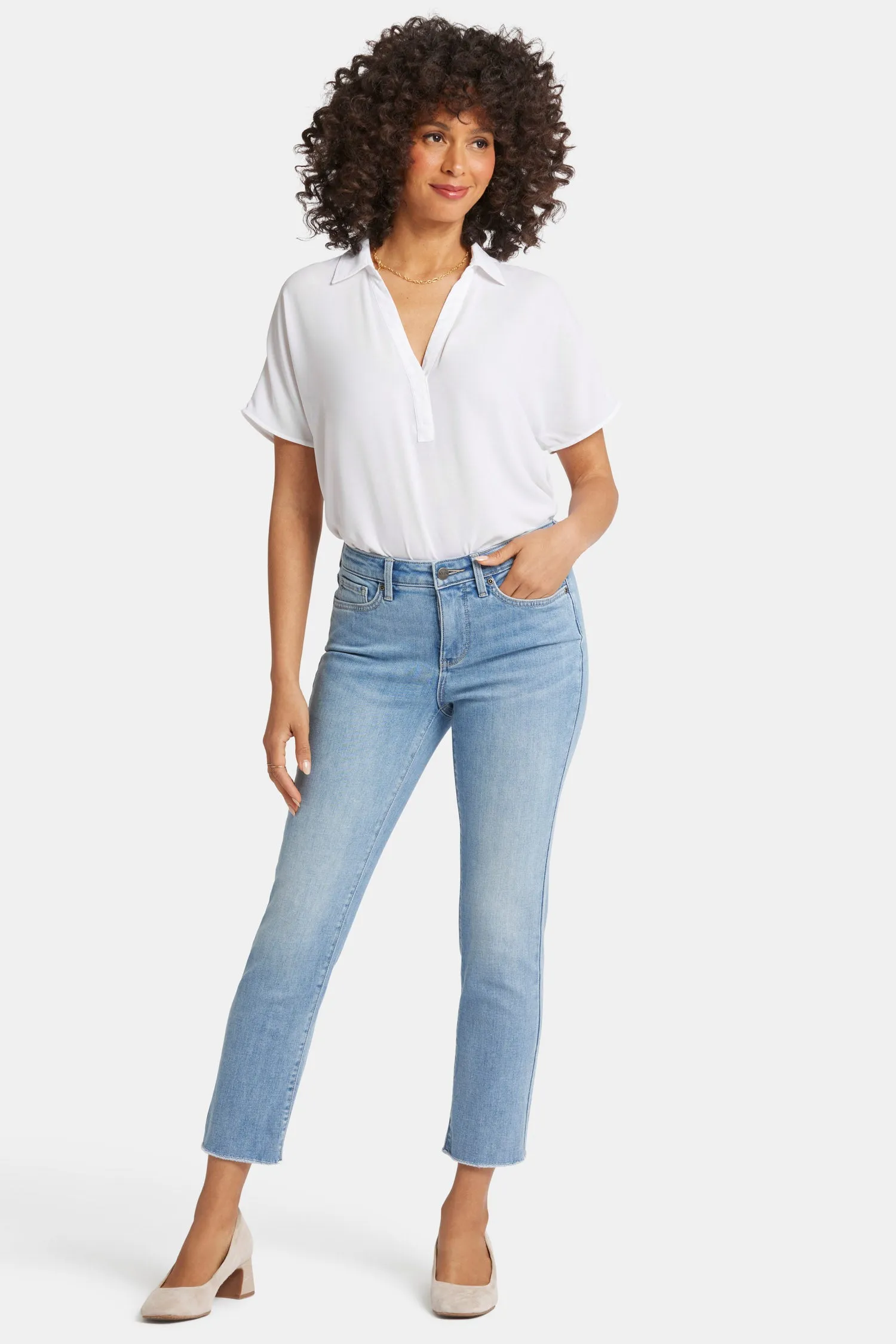 Sheri Slim Ankle Jeans - Blue Valley sold by NYDJ