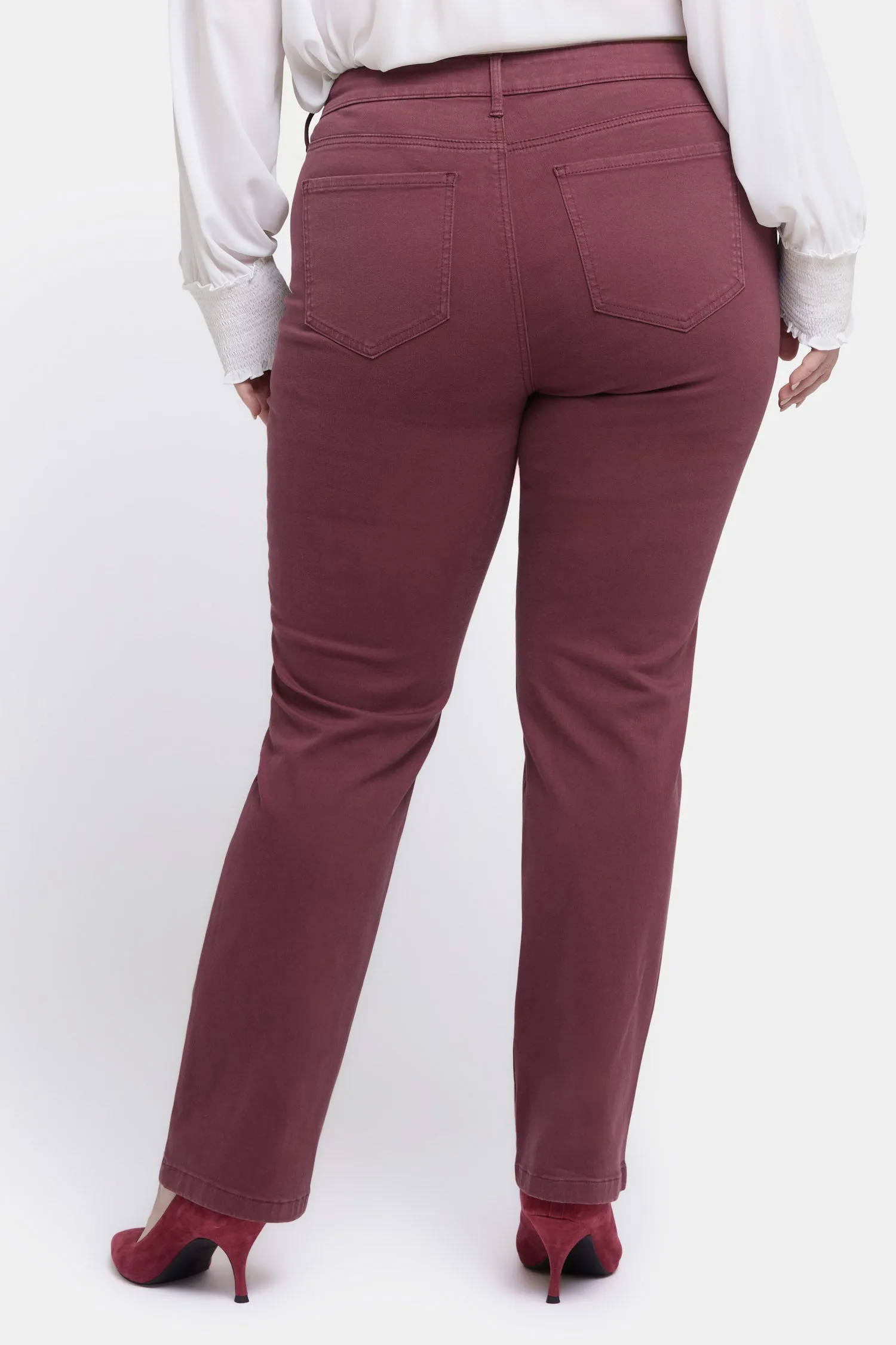 Marilyn Straight Jeans In Plus Size - Dark Cherry sold by NYDJ product image thumbnail 2
