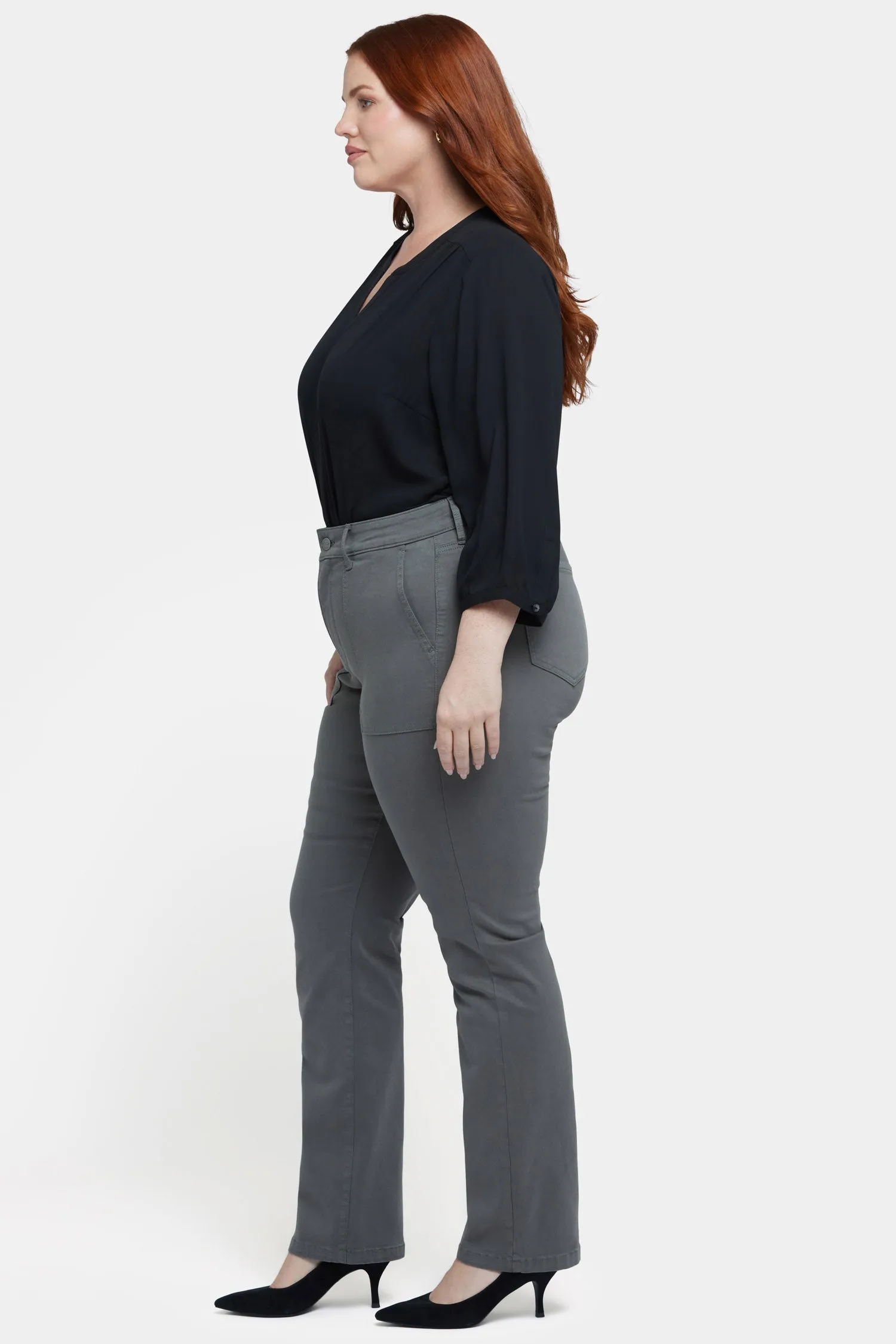 Marilyn Straight Jeans In Plus Size - Vine Leaf sold by NYDJ product image thumbnail 5