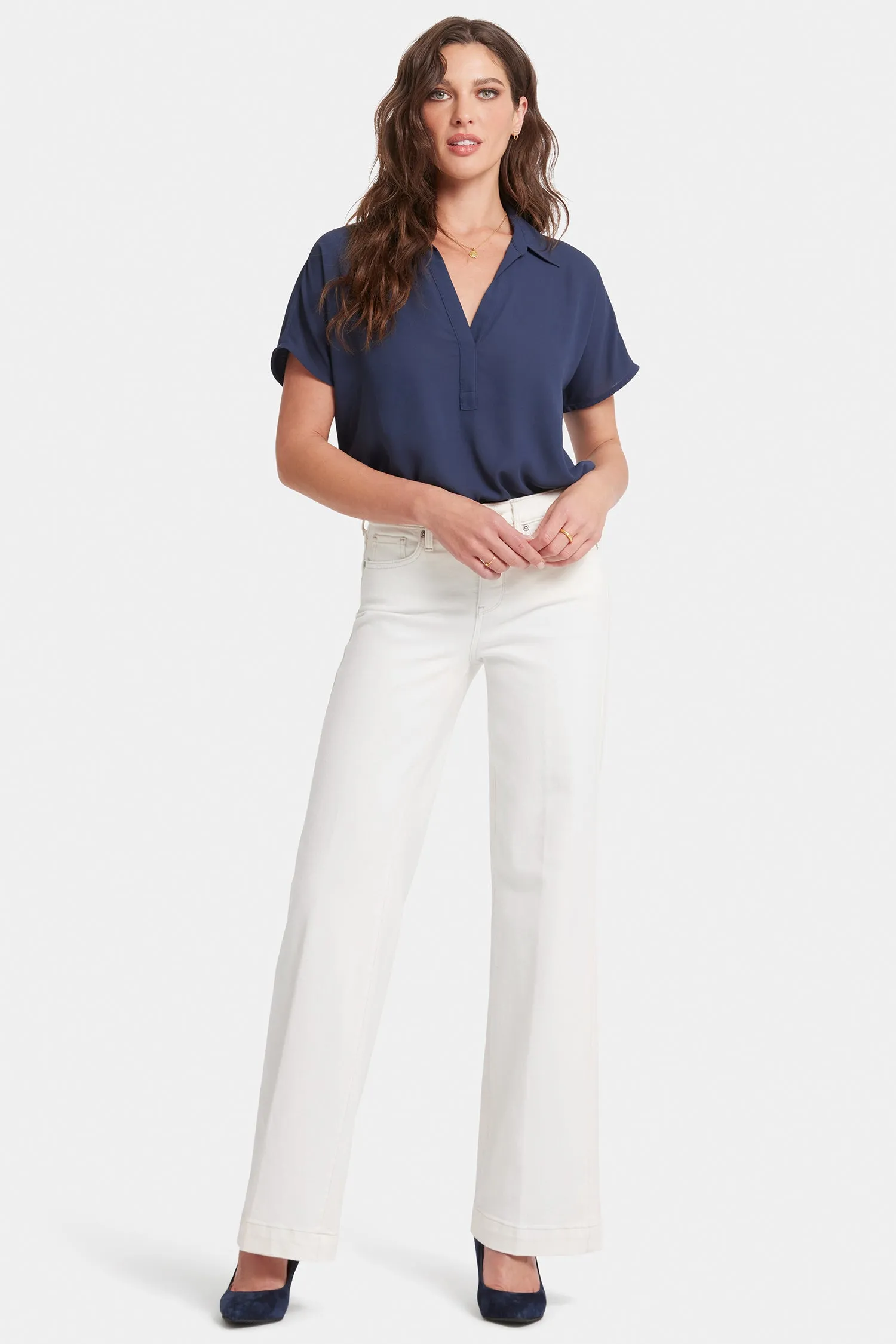Teresa Wide Leg Jeans - Winter White sold by NYDJ product image thumbnail 4