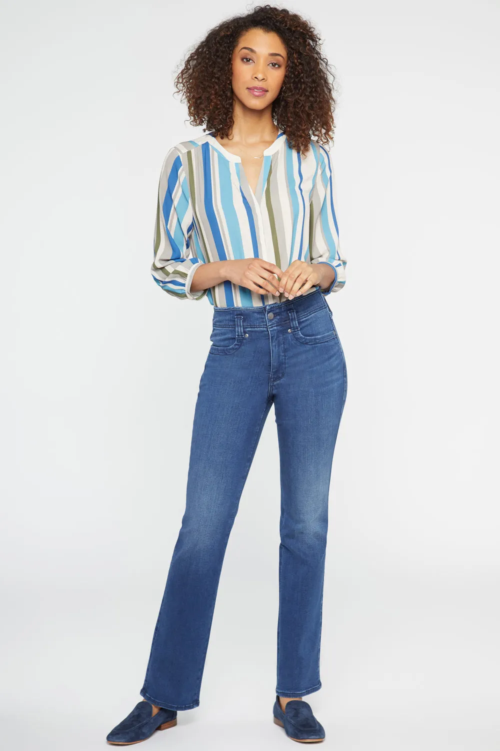 Marilyn Straight Jeans In Petite - Rendezvous sold by NYDJ product image thumbnail 4