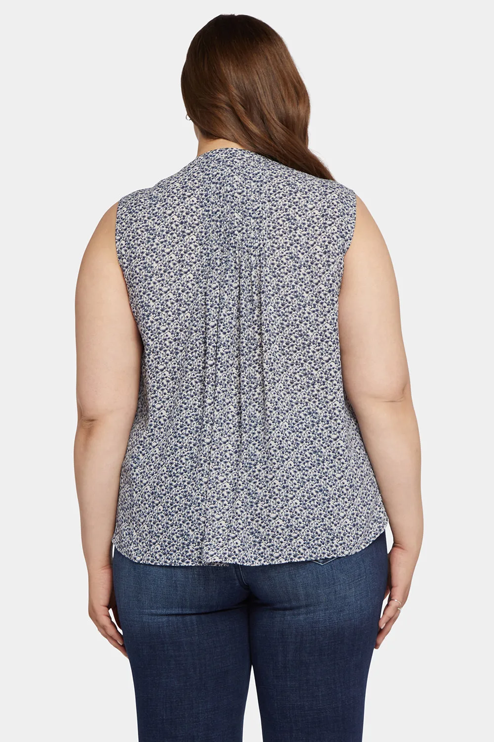 Sleeveless Pintuck Blouse In Plus Size - Lana Flower sold by NYDJ product image thumbnail 2