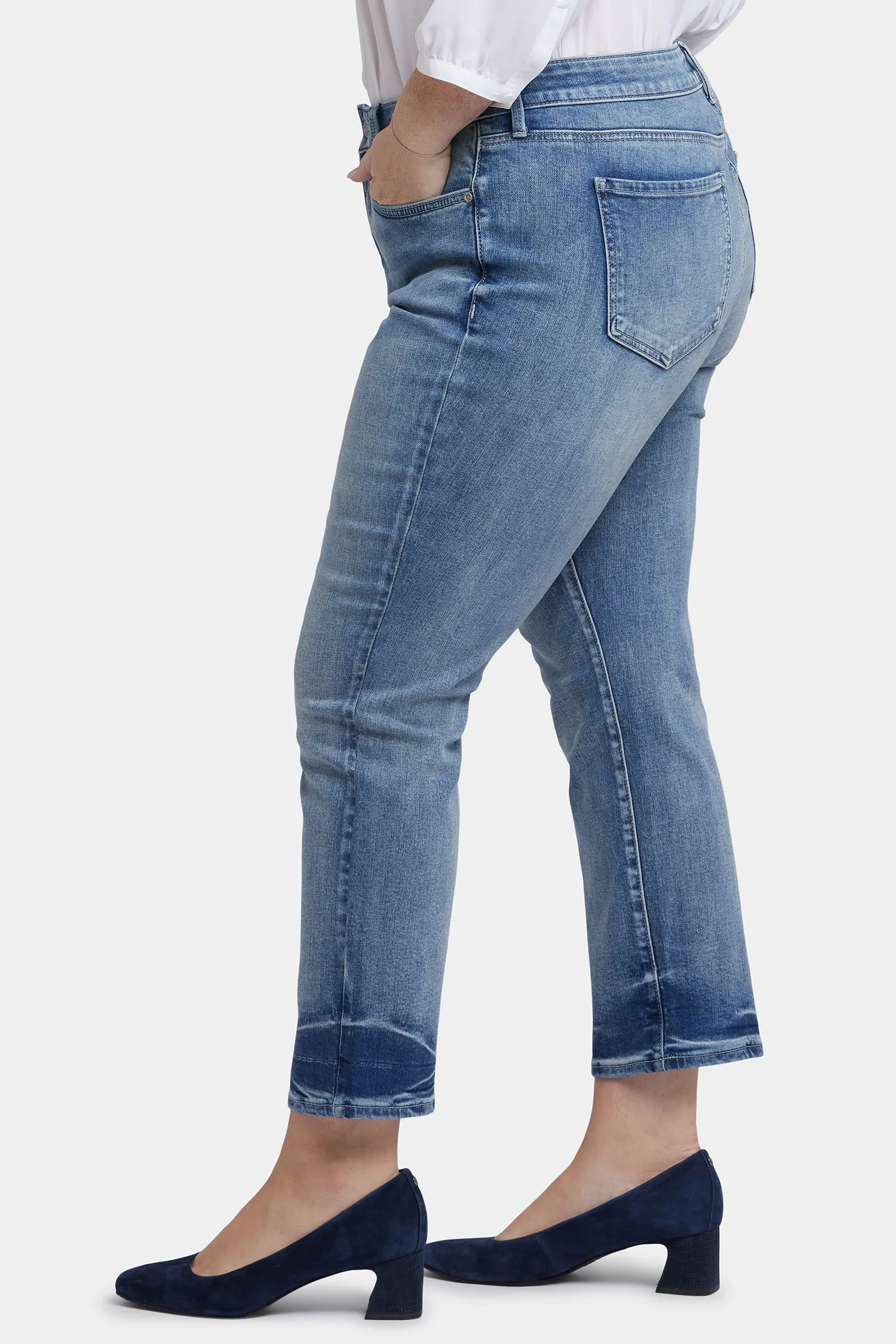Marilyn Straight Ankle Jeans In Plus Size - Torrent Peak sold by NYDJ product image thumbnail 3