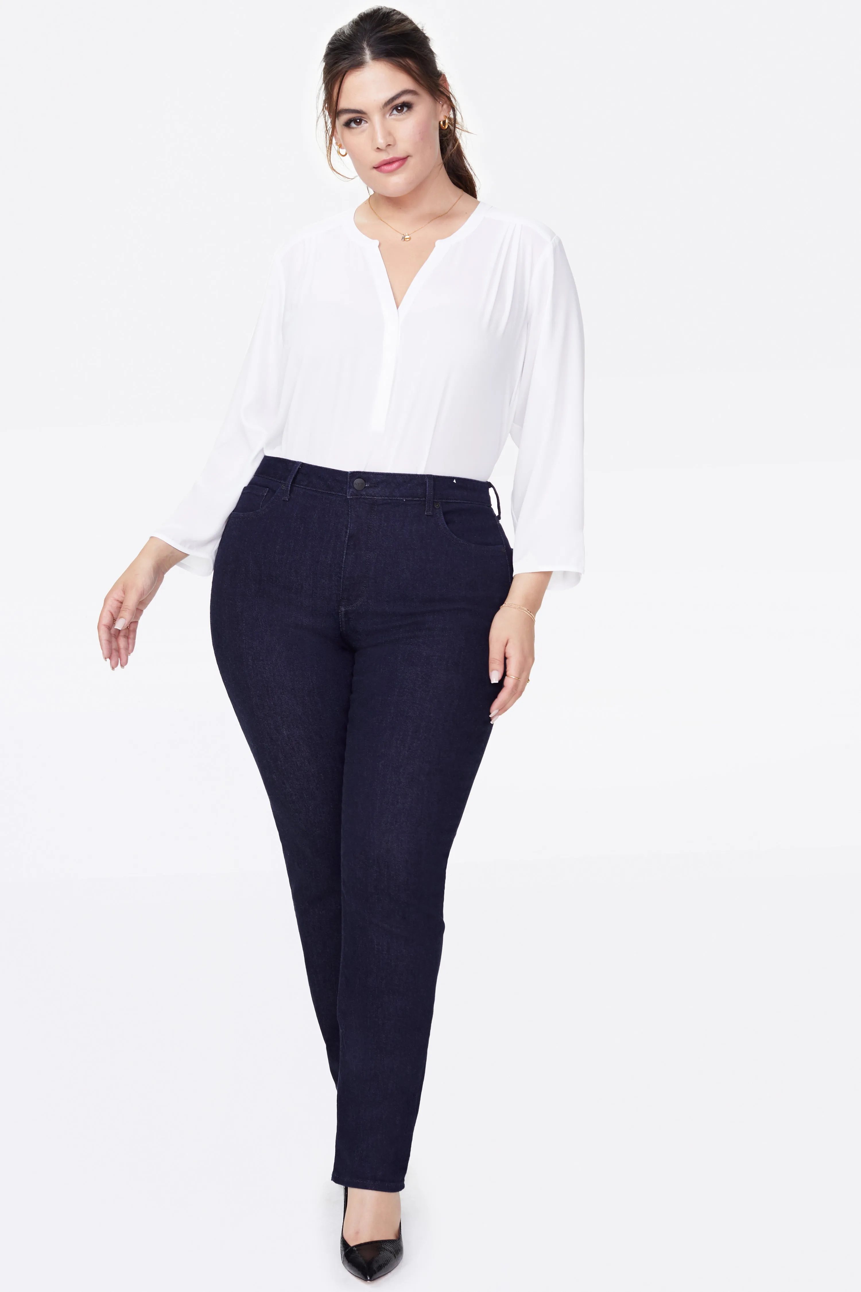 Sheri Slim Jeans In Plus Size - Rinse sold by NYDJ product image thumbnail 4
