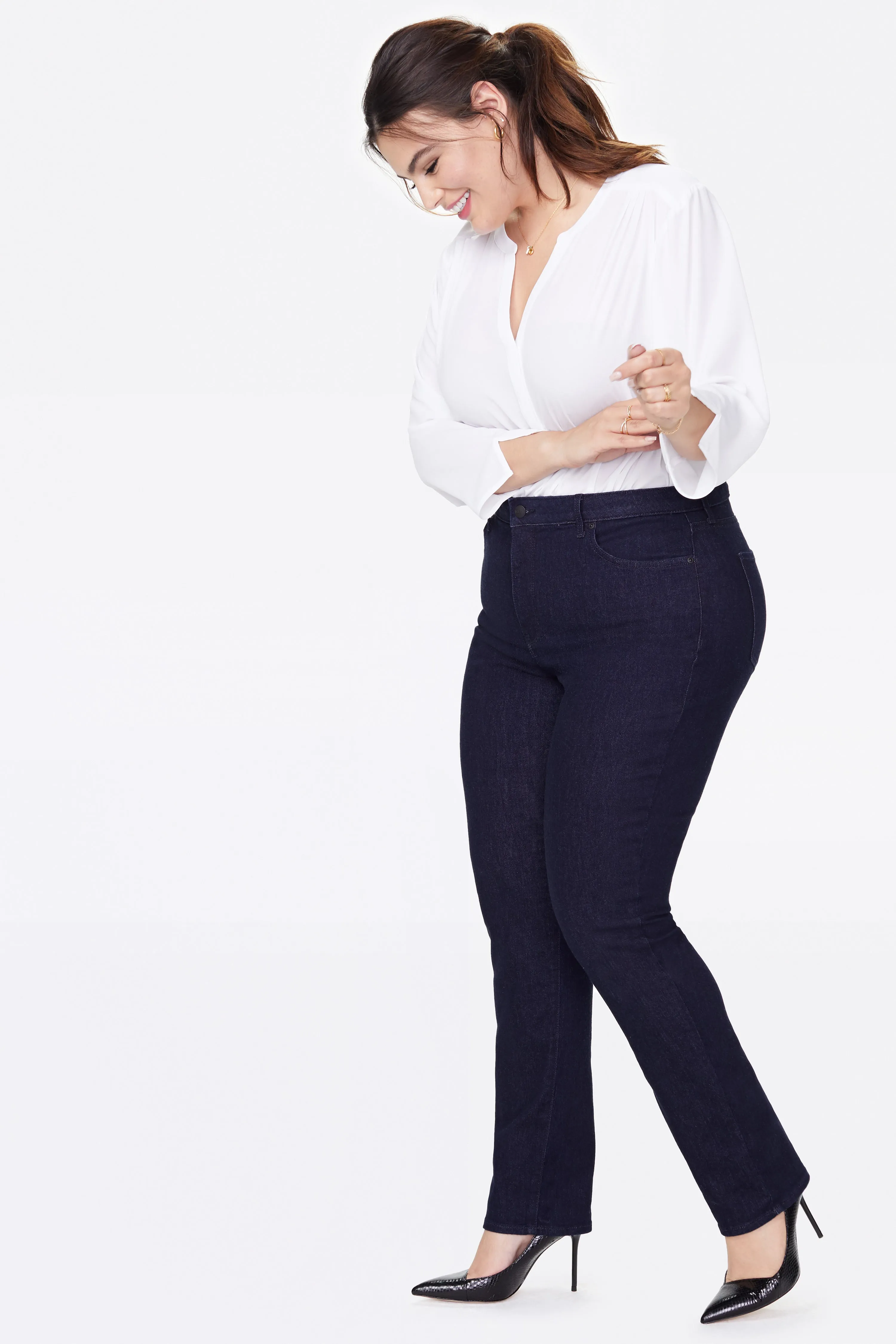Sheri Slim Jeans In Plus Size - Rinse sold by NYDJ product image thumbnail 2