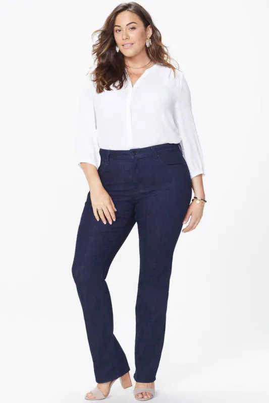 Marilyn Straight Jeans In Plus Size - Rinse sold by NYDJ