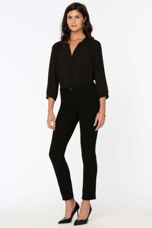 Sheri Slim Jeans In Petite - Black sold by NYDJ