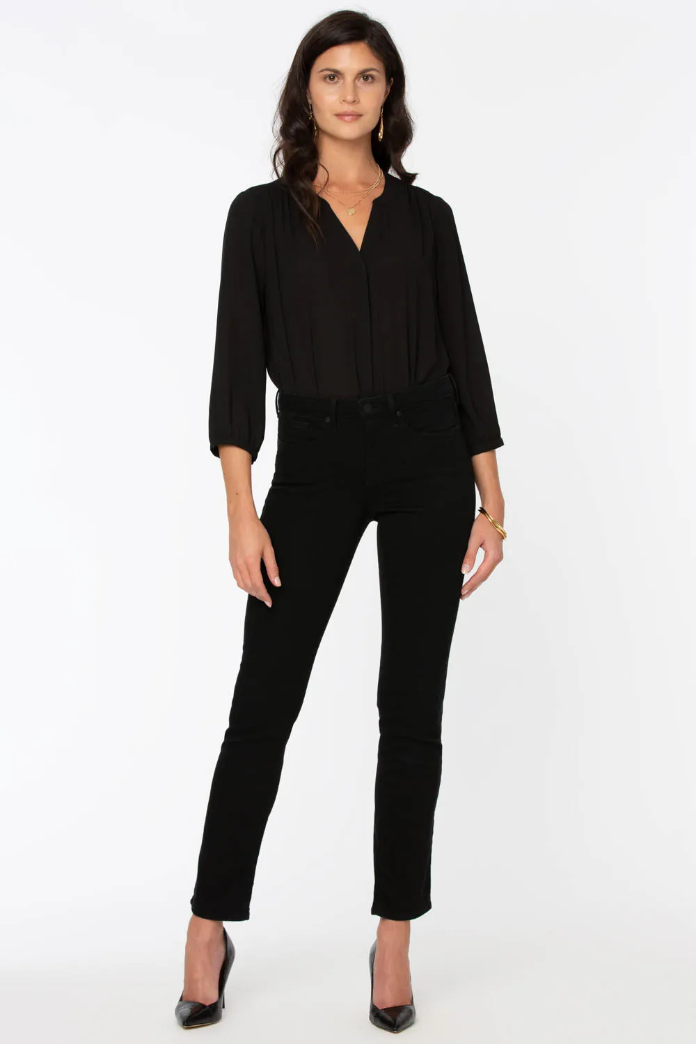 Sheri Slim Jeans - Black sold by NYDJ