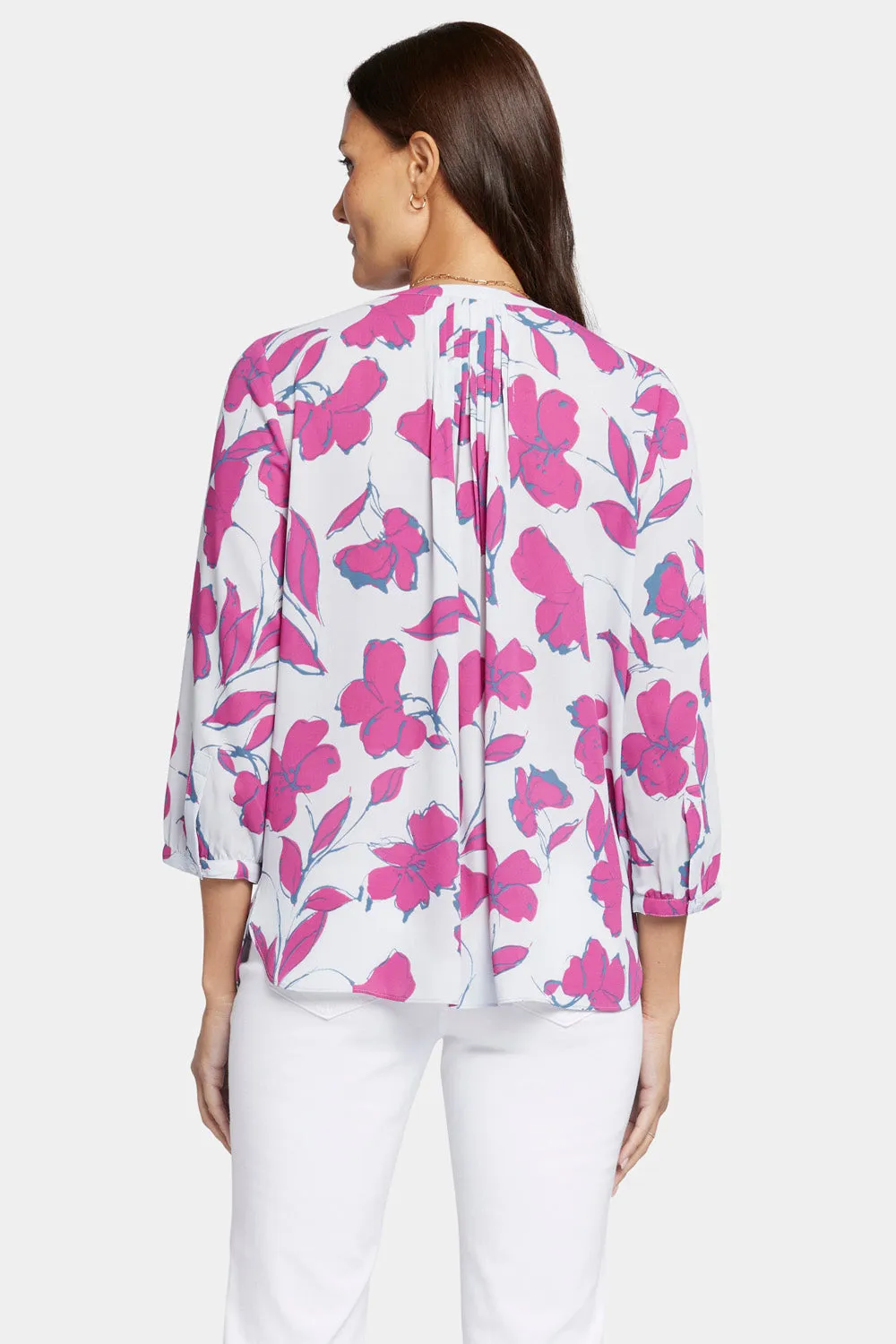 Pintuck Blouse - Ophelia's Orchid sold by NYDJ product image thumbnail 2