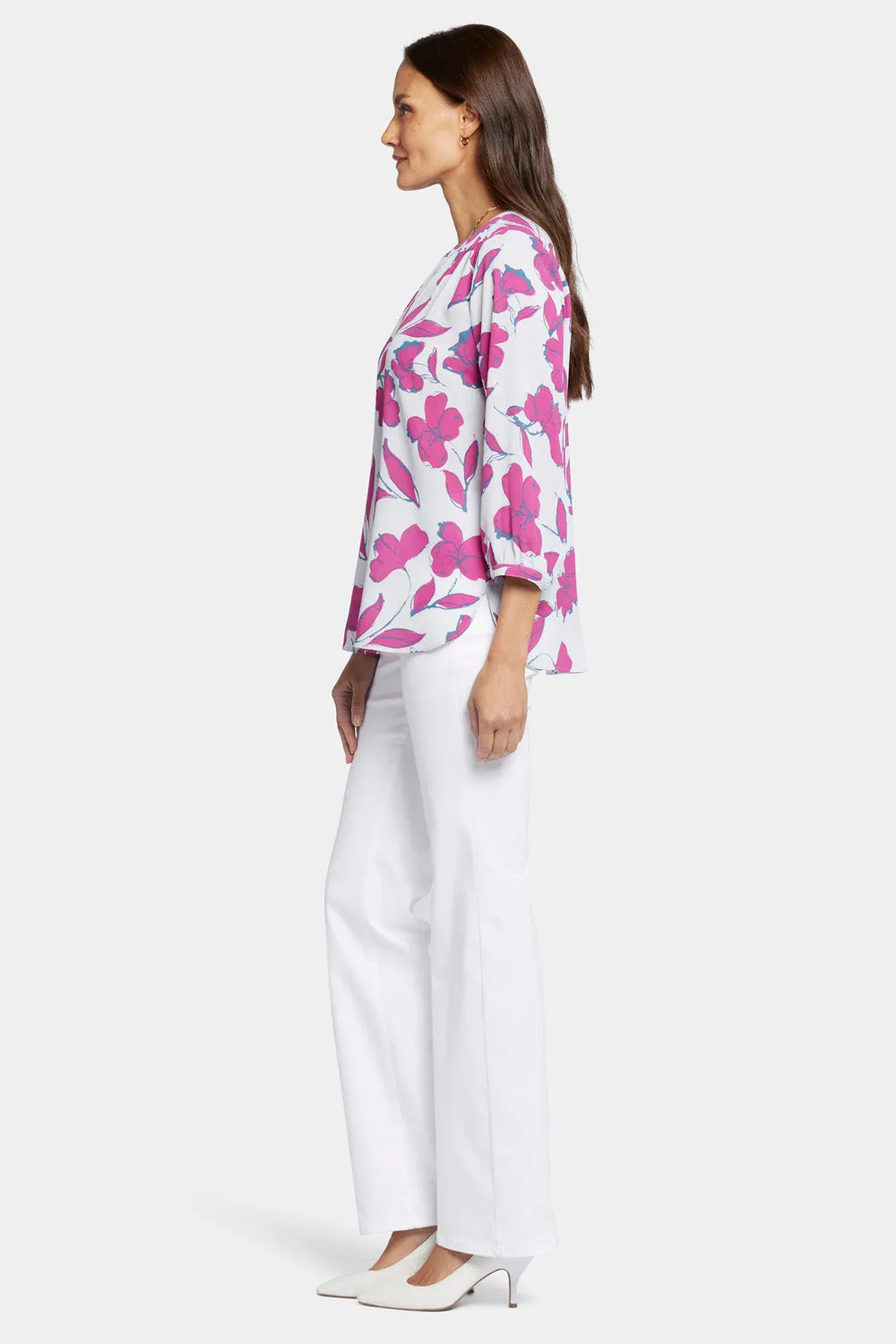 Pintuck Blouse - Ophelia's Orchid sold by NYDJ product image thumbnail 3
