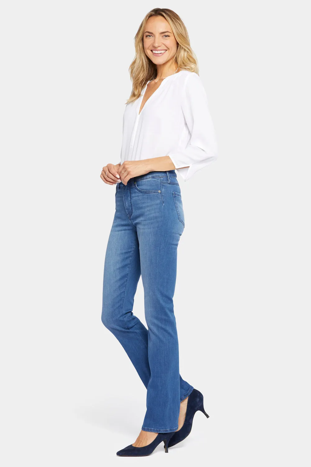 Le Silhouette Slim Bootcut Jeans - Amour sold by NYDJ product image thumbnail 5