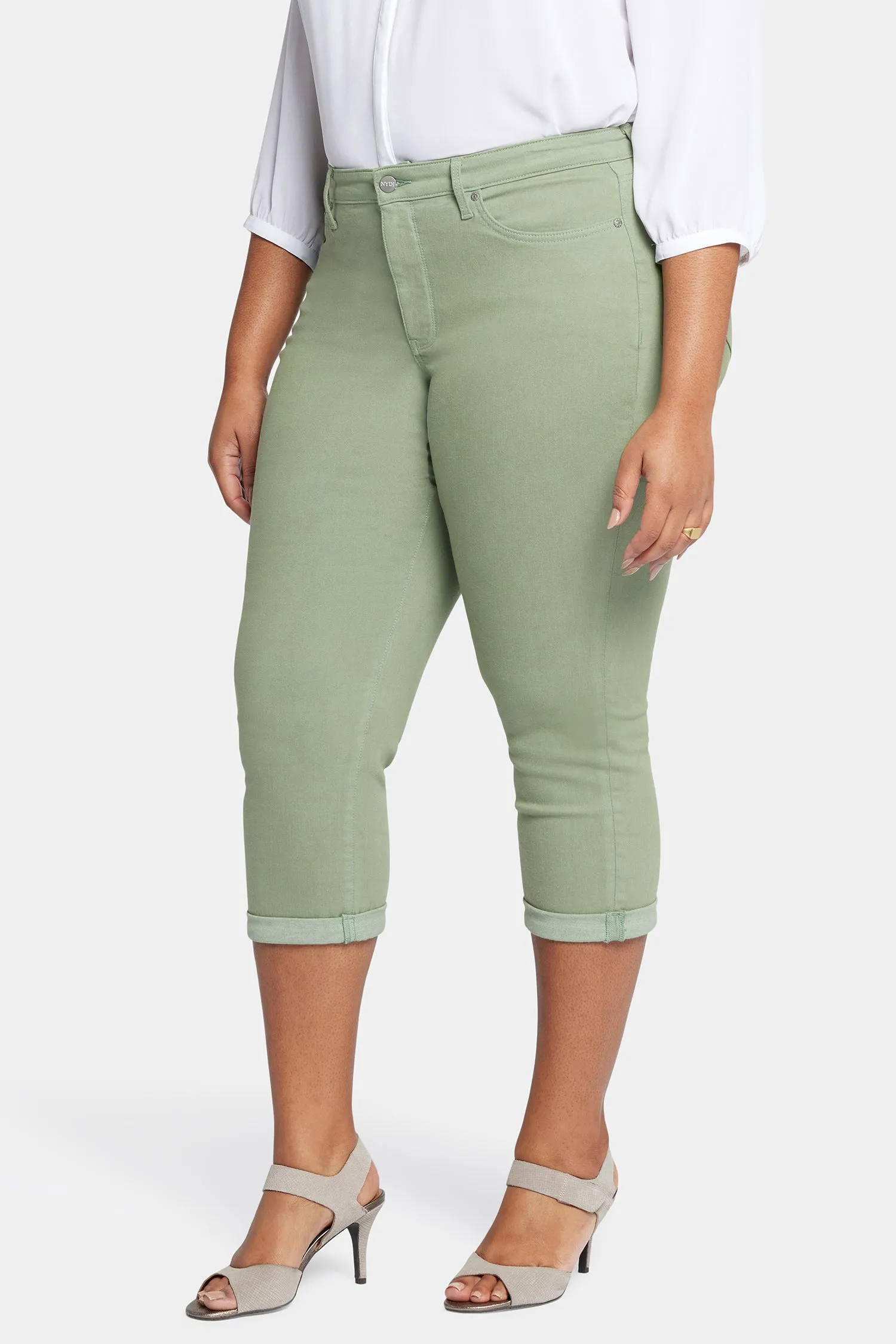Chloe Skinny Capri Jeans In Plus Size - English Ivy sold by NYDJ product image thumbnail 3