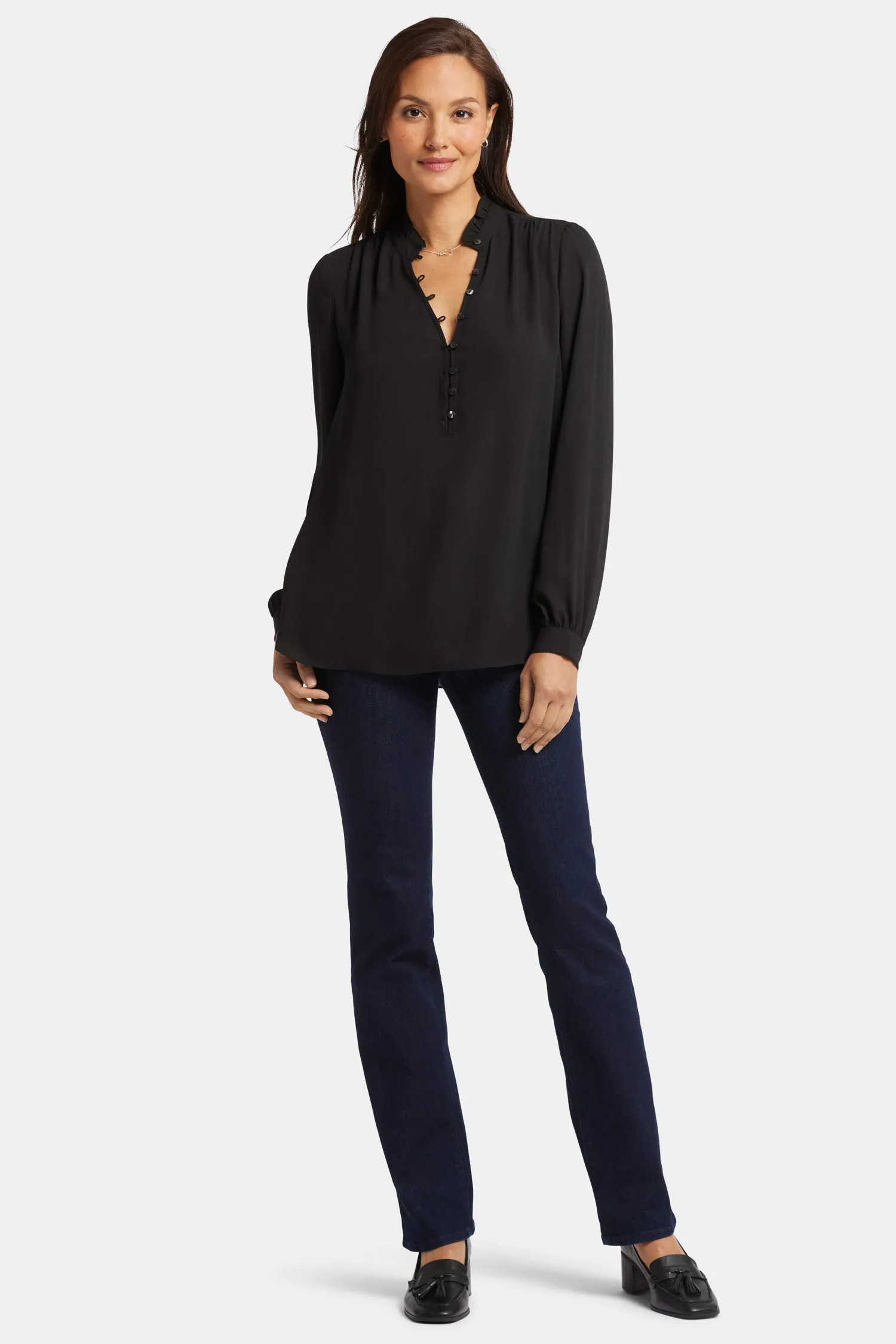 Hannah Blouse - Black sold by NYDJ product image thumbnail 5