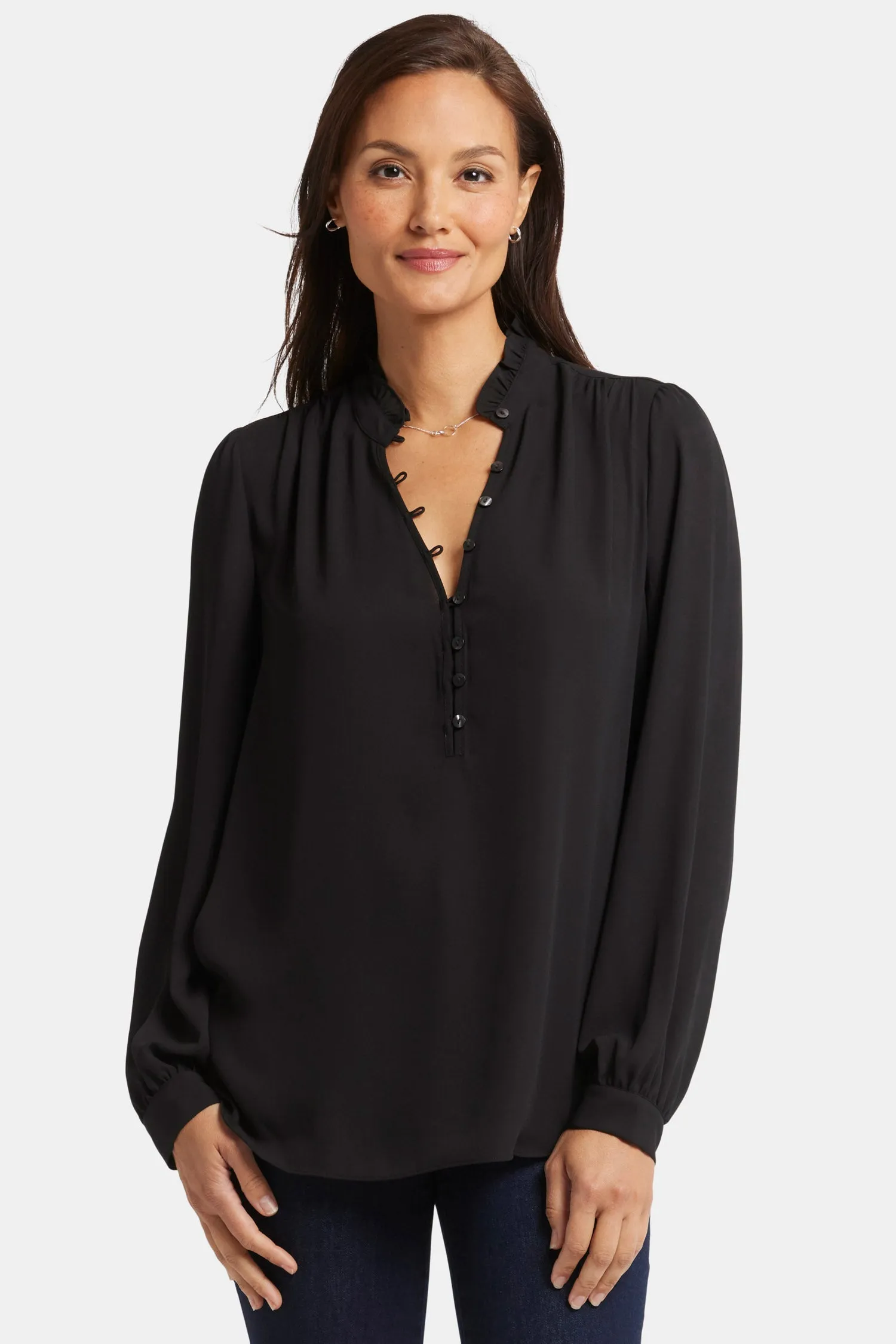 Hannah Blouse - Black sold by NYDJ product image thumbnail 4