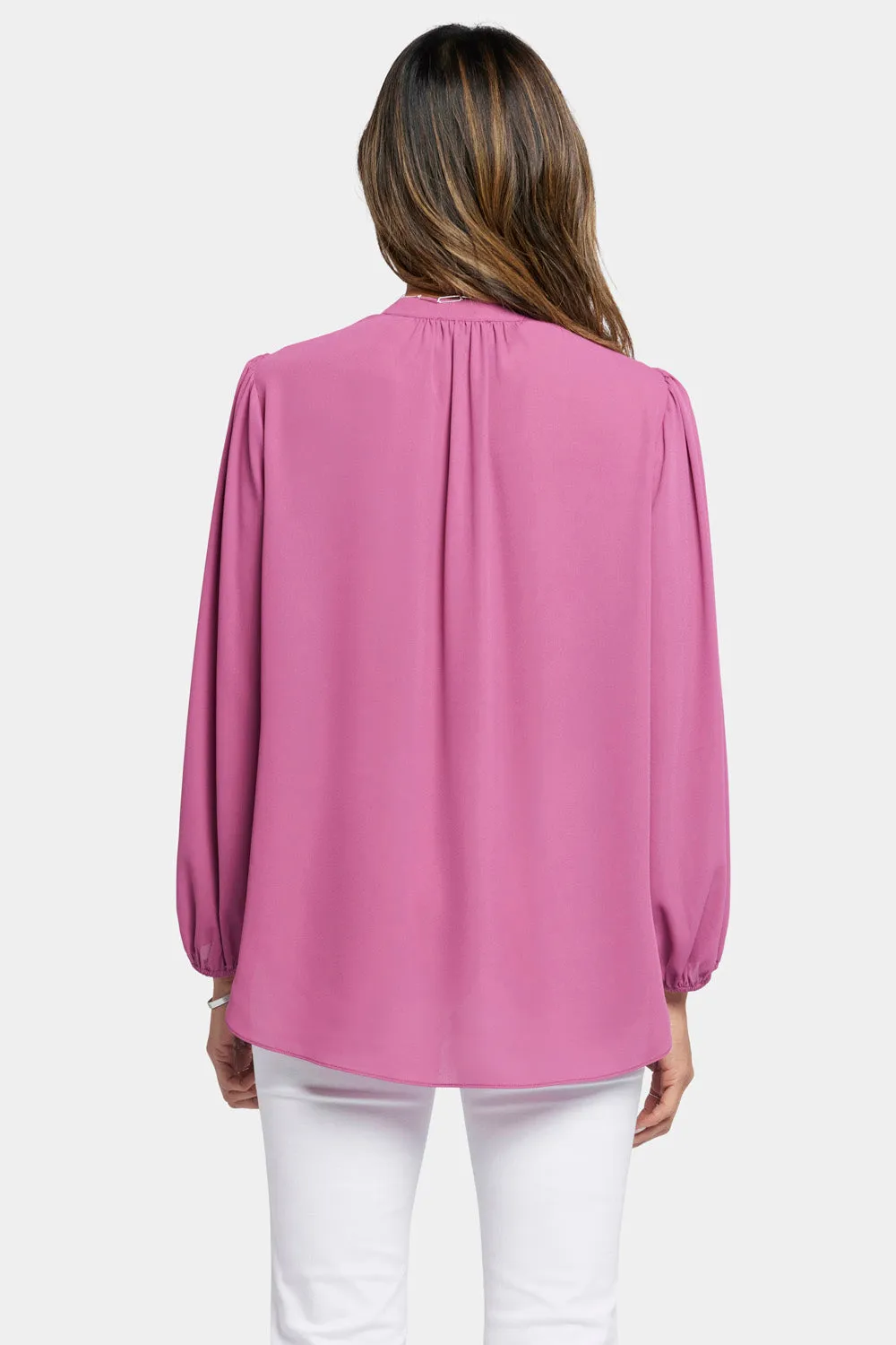 Puff Sleeve Popover Top - Mauve Haze sold by NYDJ product image thumbnail 2