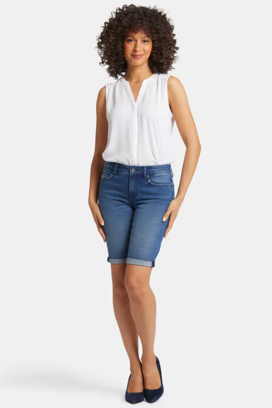 Briella 11 Inch Denim Shorts - Cascade Wave sold by NYDJ