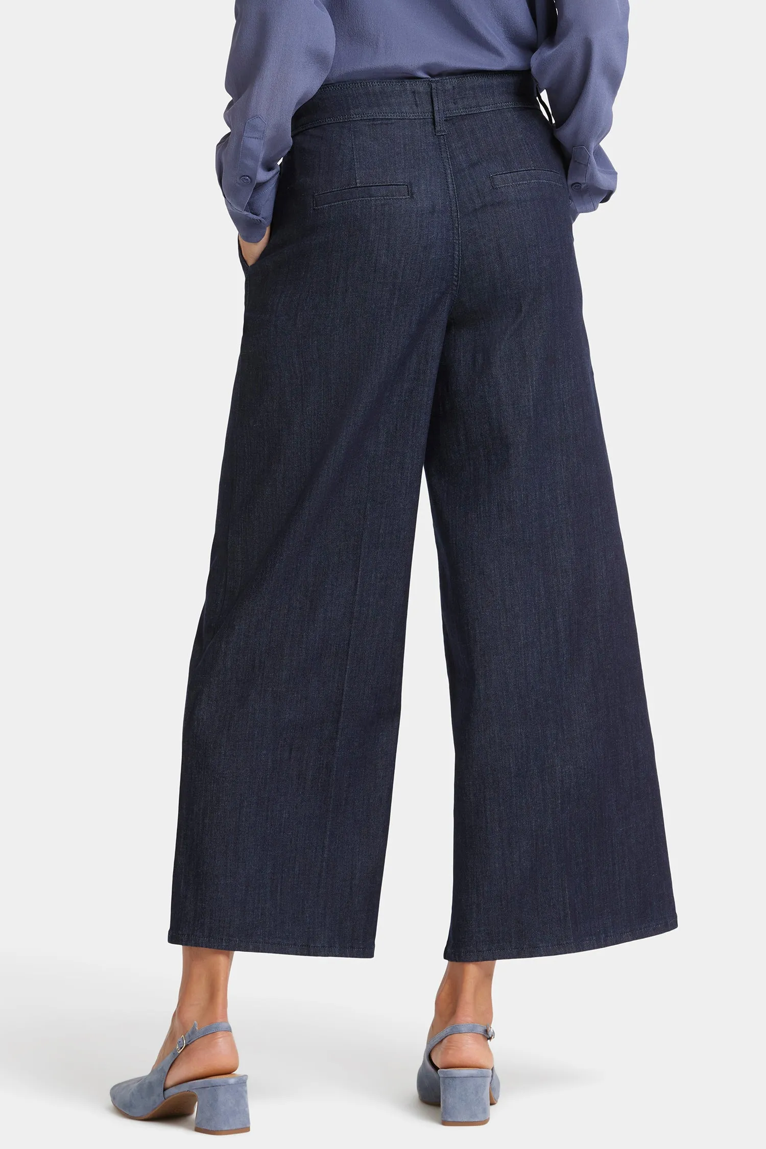 Mona Wide Leg Trouser Ankle Jeans - Lightweight Rinse sold by NYDJ product image thumbnail 2