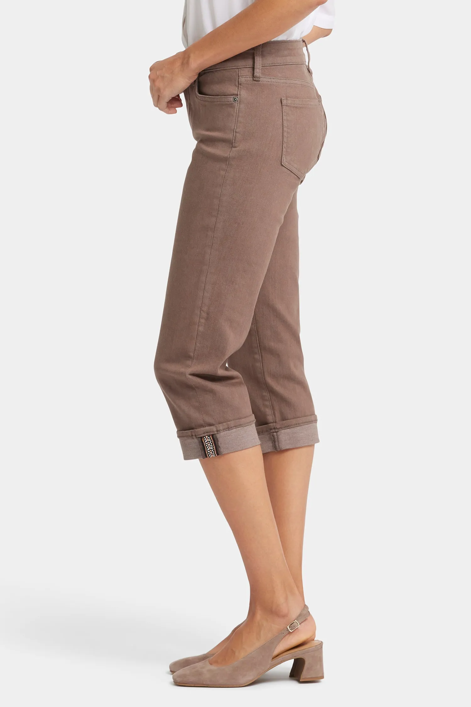 Marilyn Straight Crop Jeans - Dark Wood sold by NYDJ product image thumbnail 3