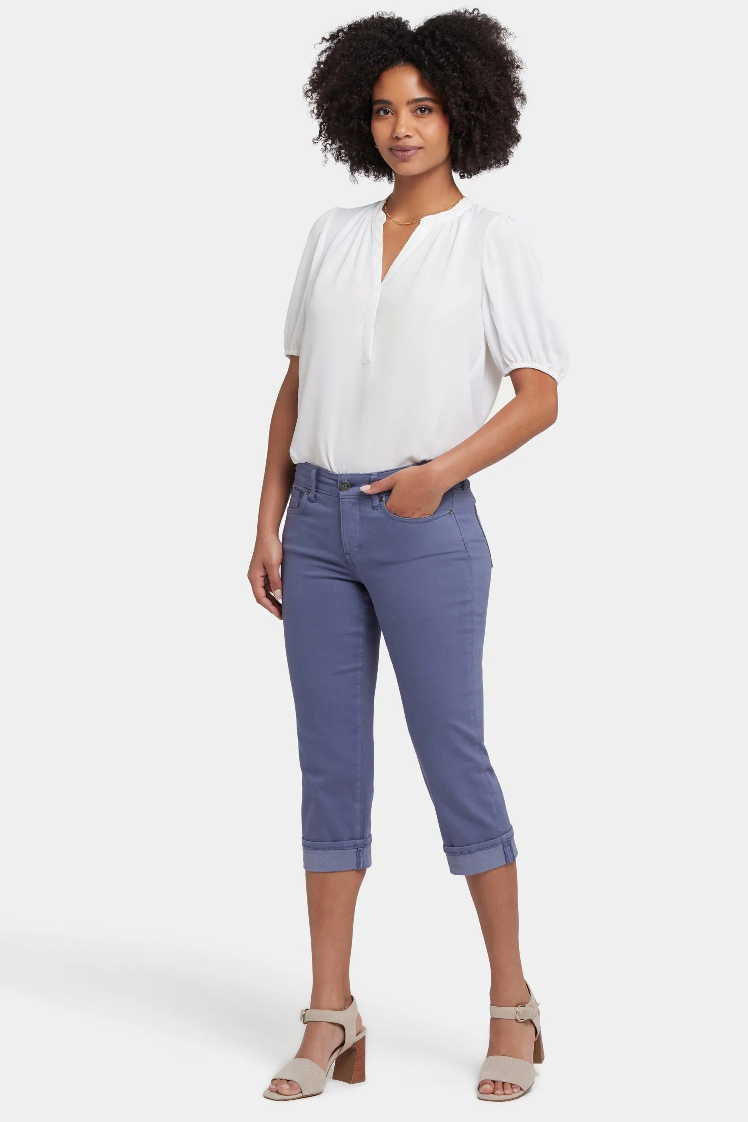 Marilyn Straight Crop Jeans - Cascade Lake sold by NYDJ product image thumbnail 4