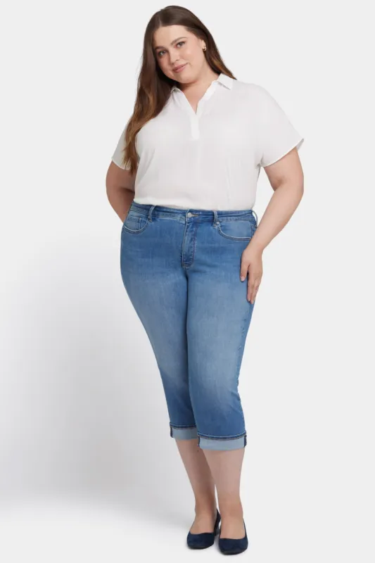Marilyn Straight Crop Jeans In Plus Size - Water Canyon sold by NYDJ