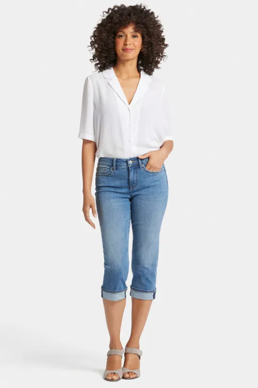Marilyn Straight Crop Jeans In Petite - Water Canyon sold by NYDJ