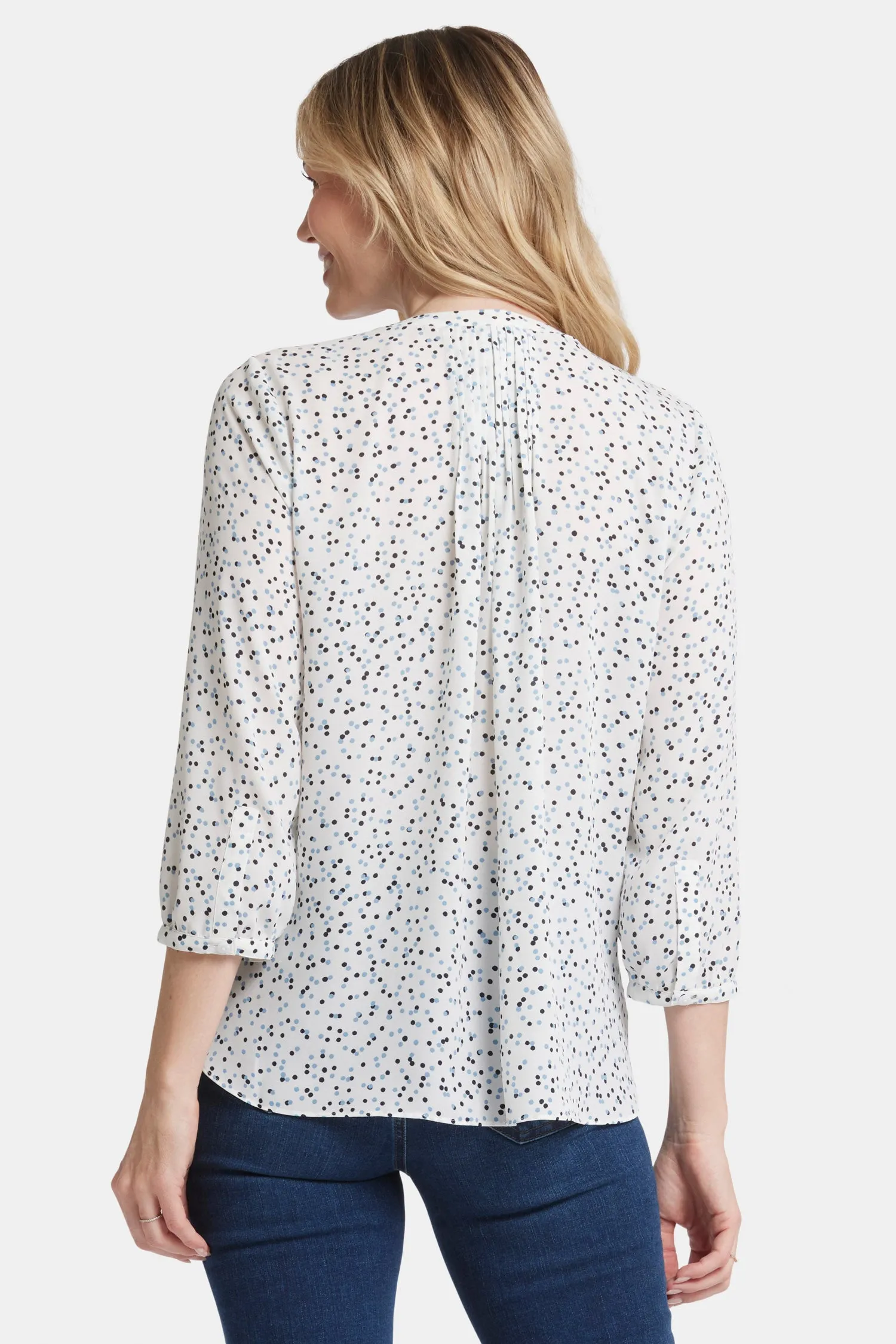 Pintuck Blouse - Sprinkle Dots sold by NYDJ product image thumbnail 2