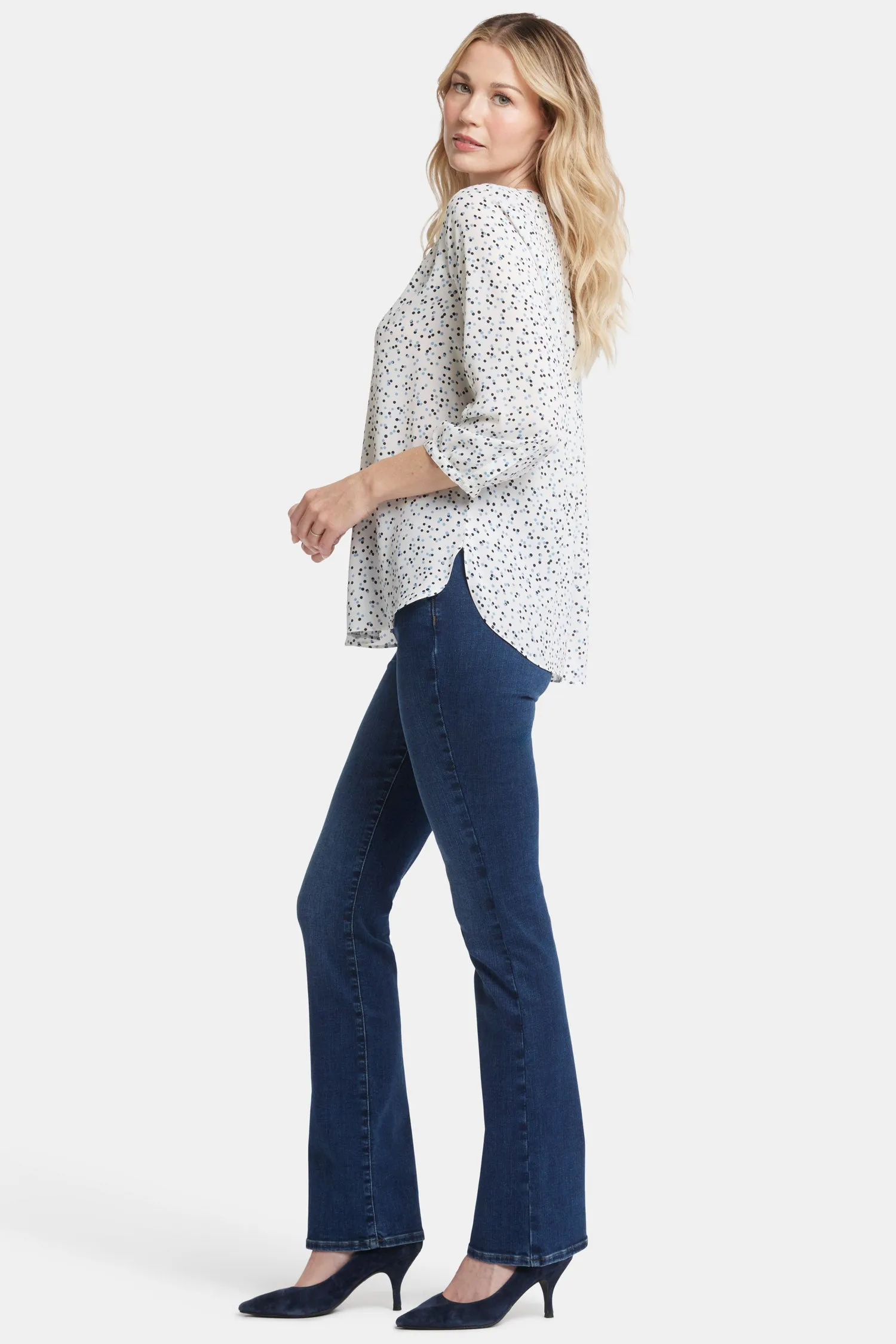 Pintuck Blouse - Sprinkle Dots sold by NYDJ product image thumbnail 3