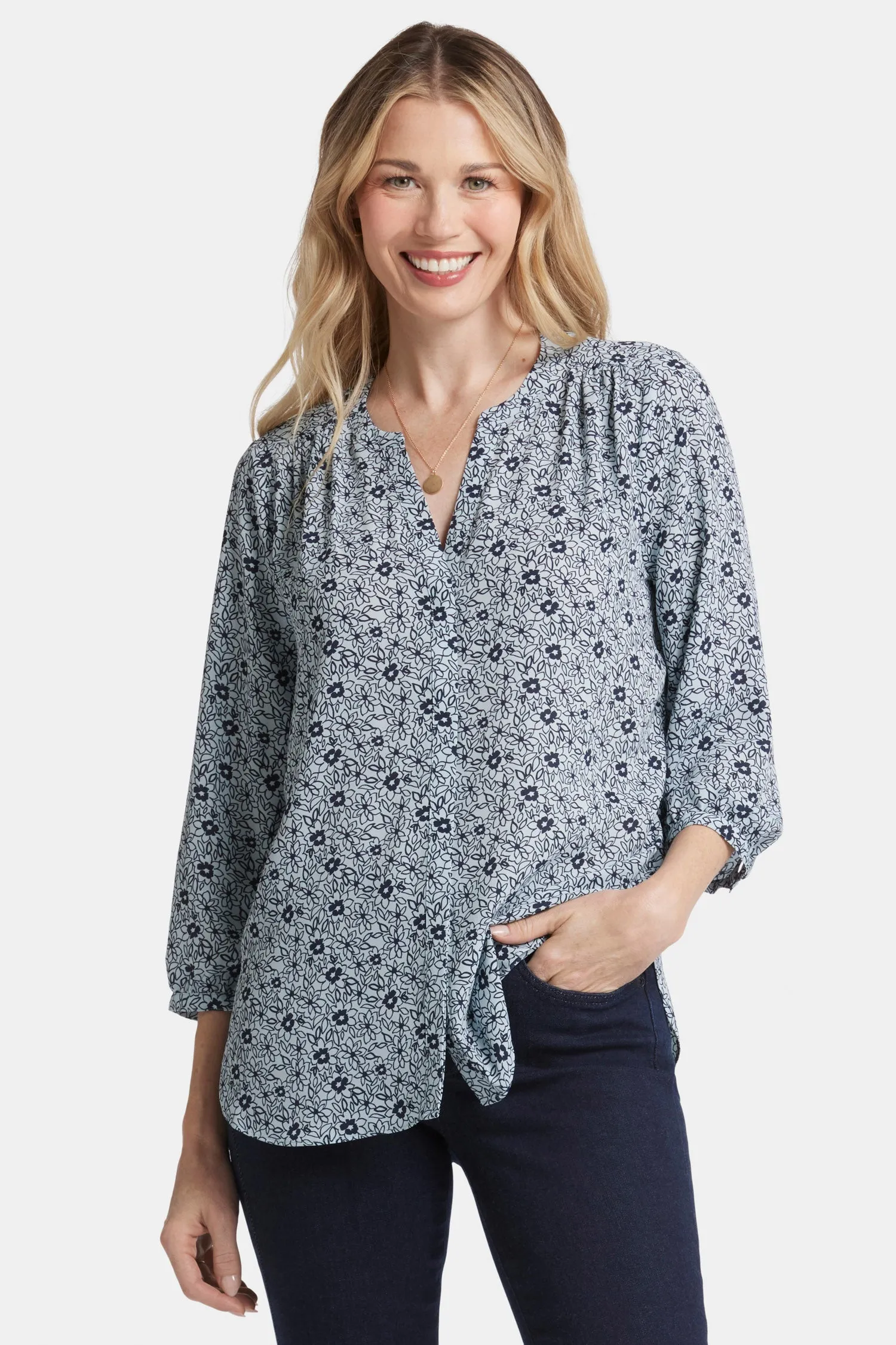 Pintuck Blouse - Cora Creek sold by NYDJ