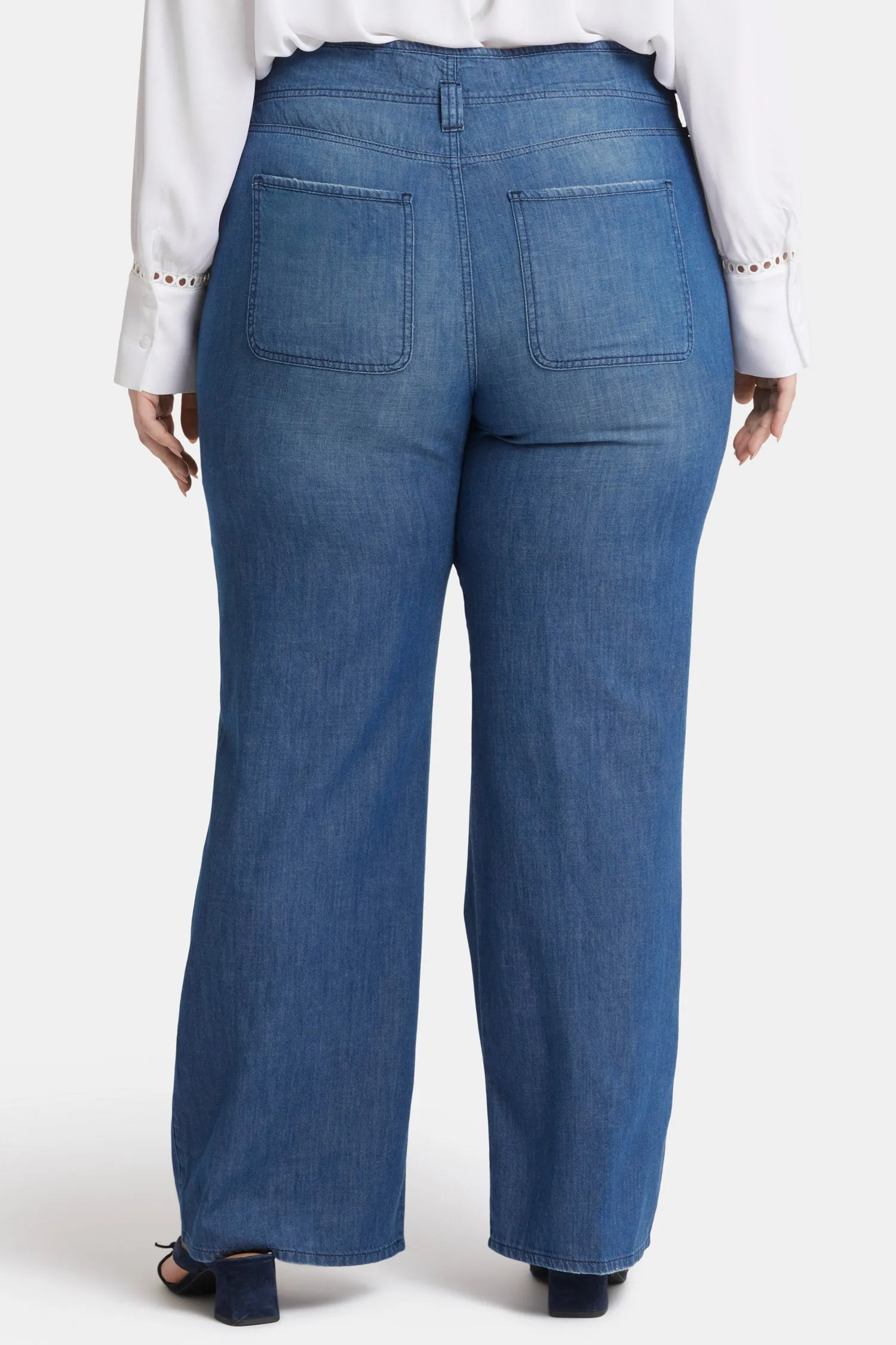 Teresa Wide Leg Jeans In Plus Size - Mission Blue sold by NYDJ product image thumbnail 2