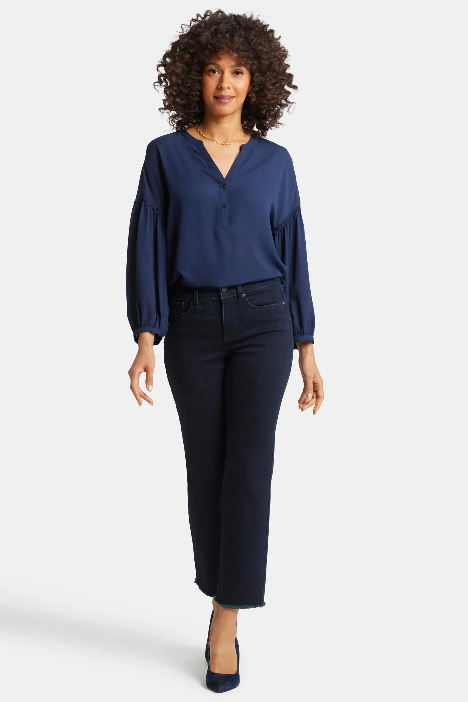 Marilyn Straight Ankle Jeans - Midnight Falls sold by NYDJ product image thumbnail 4