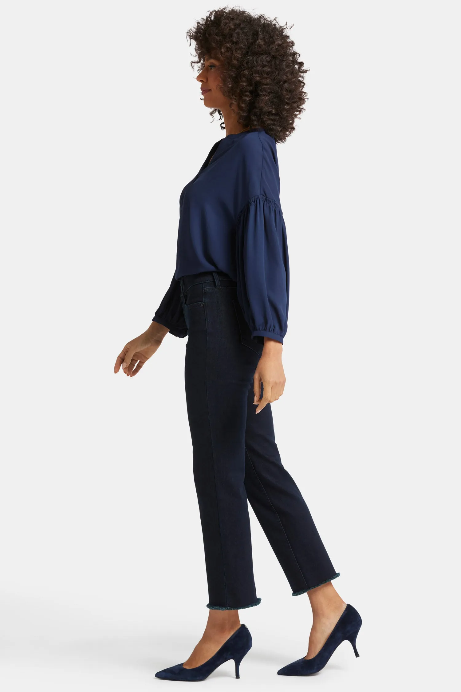 Marilyn Straight Ankle Jeans - Midnight Falls sold by NYDJ product image thumbnail 5