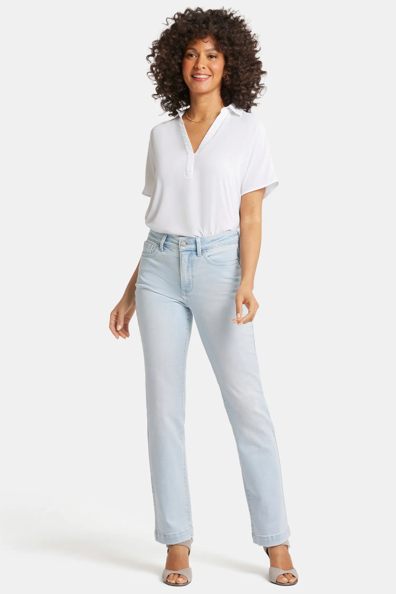 Marilyn Straight Jeans - Icy Lagoon sold by NYDJ product image thumbnail 4