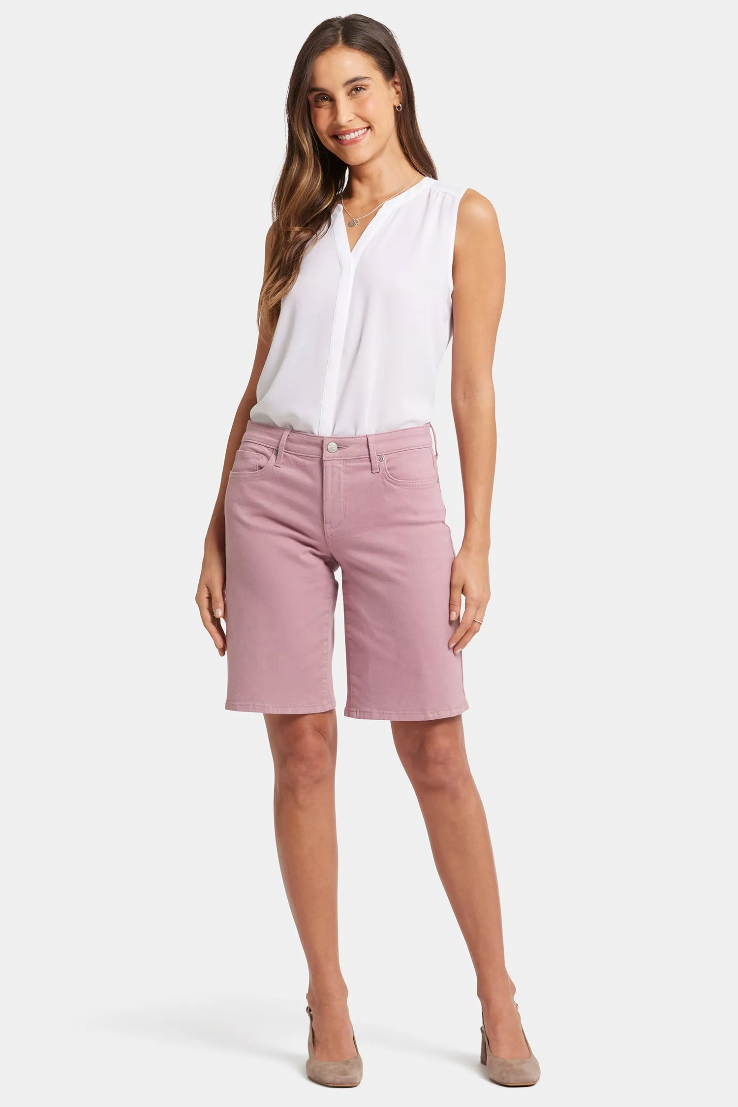 Lilly Boyfriend Denim Shorts - Fairy Falls sold by NYDJ product image thumbnail 4