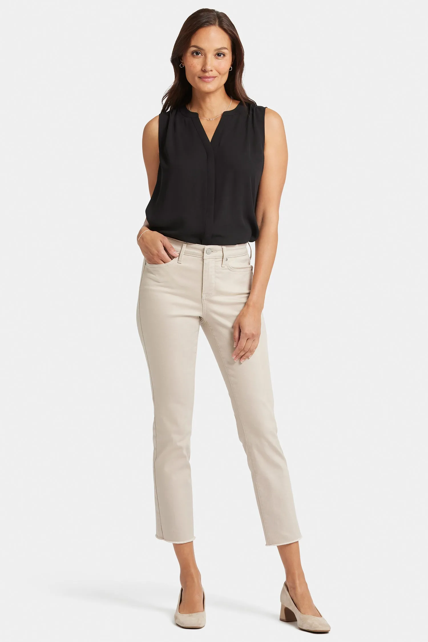 Sheri Slim Ankle Jeans In Petite - Feather sold by NYDJ