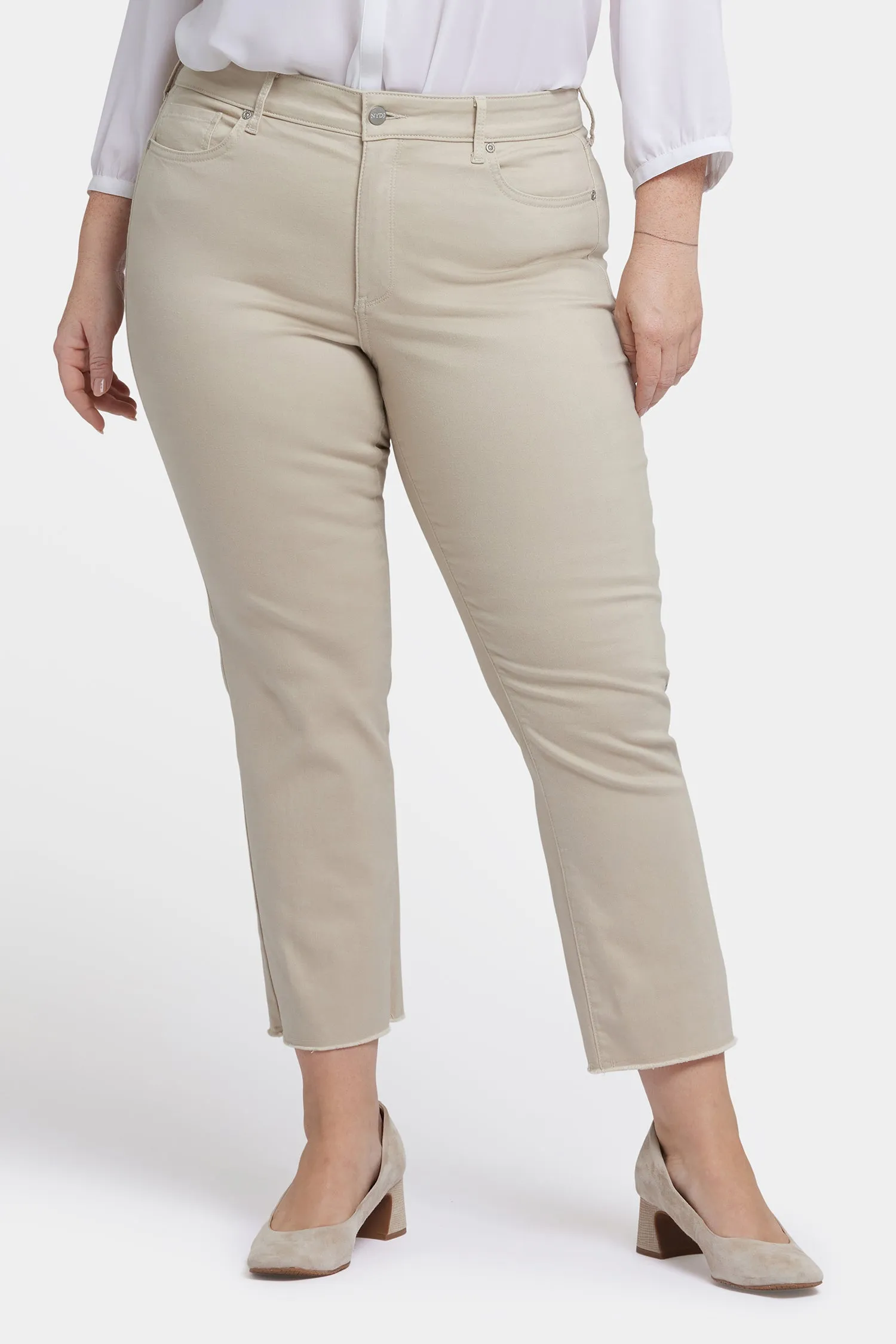 Marilyn Straight Ankle Jeans In Plus Size - Feather sold by NYDJ product image thumbnail 4