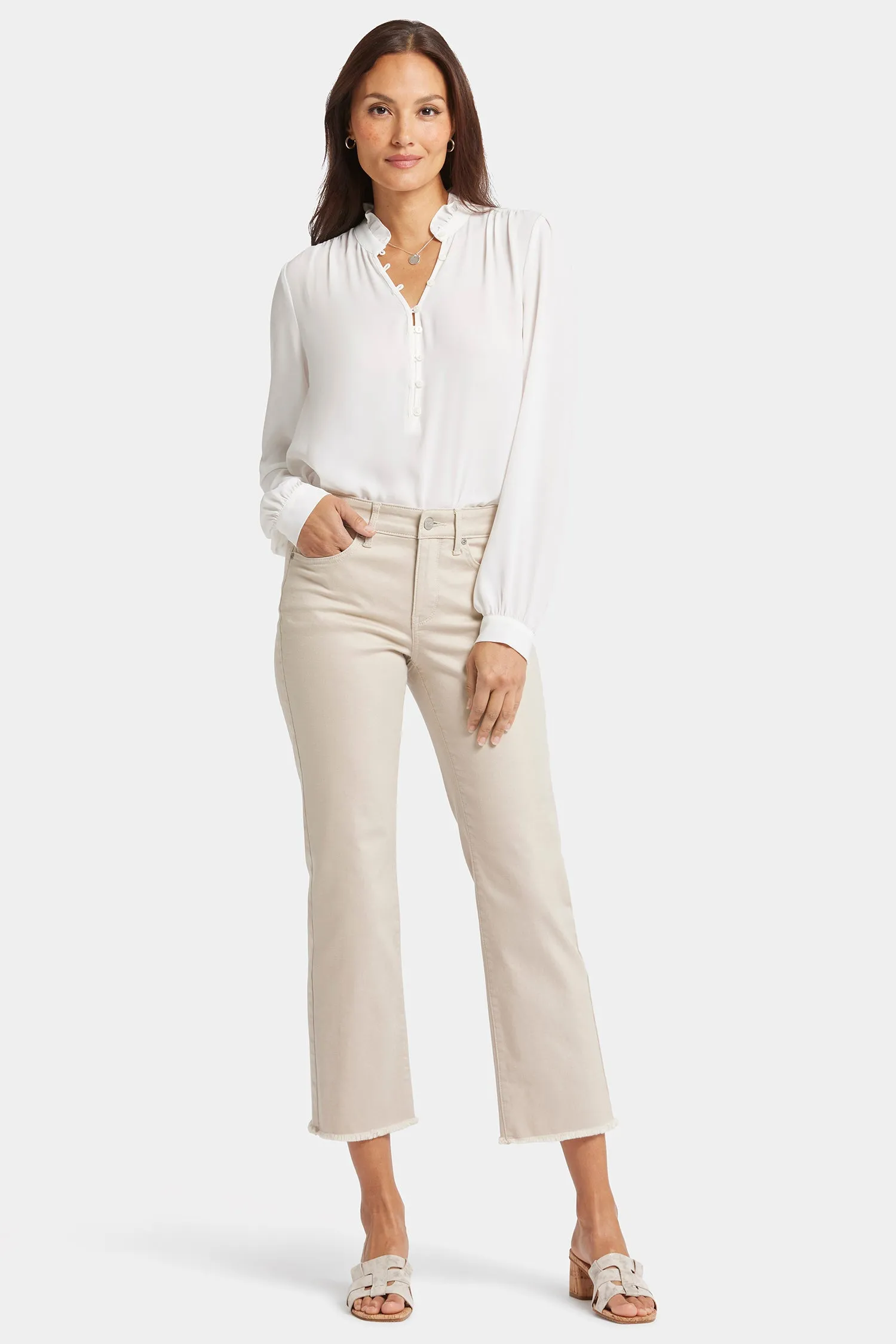 Marilyn Straight Ankle Jeans In Petite - Feather sold by NYDJ product image thumbnail 4