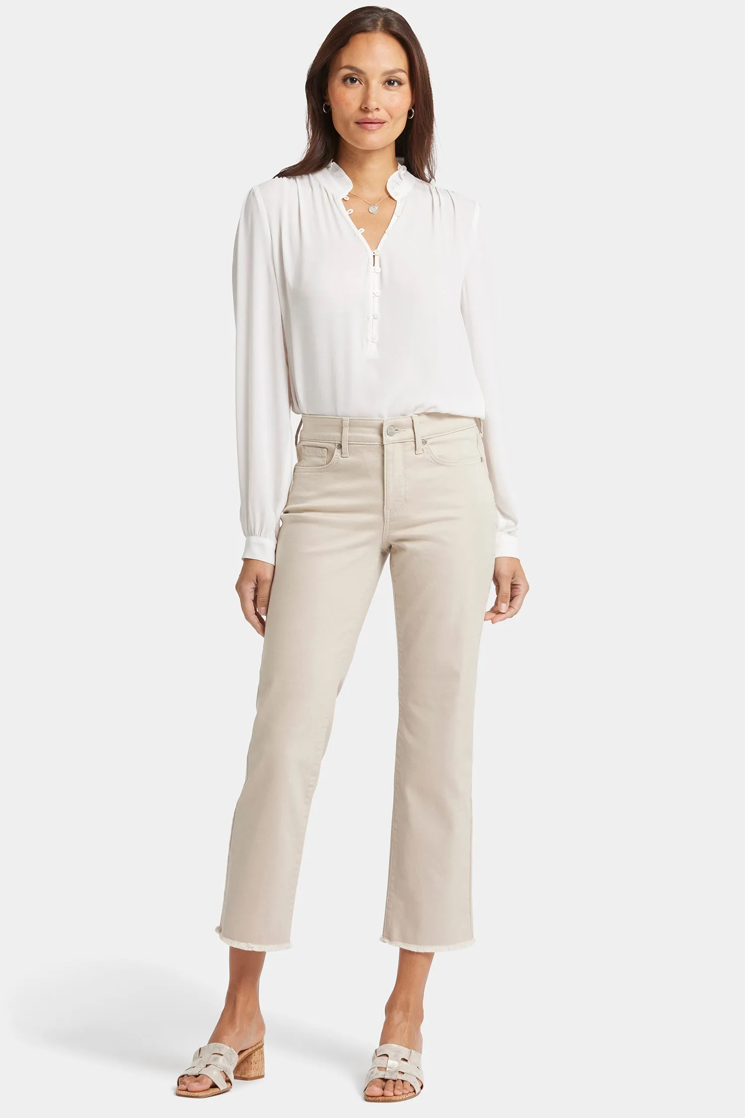 Marilyn Straight Ankle Jeans - Feather sold by NYDJ product image thumbnail 4