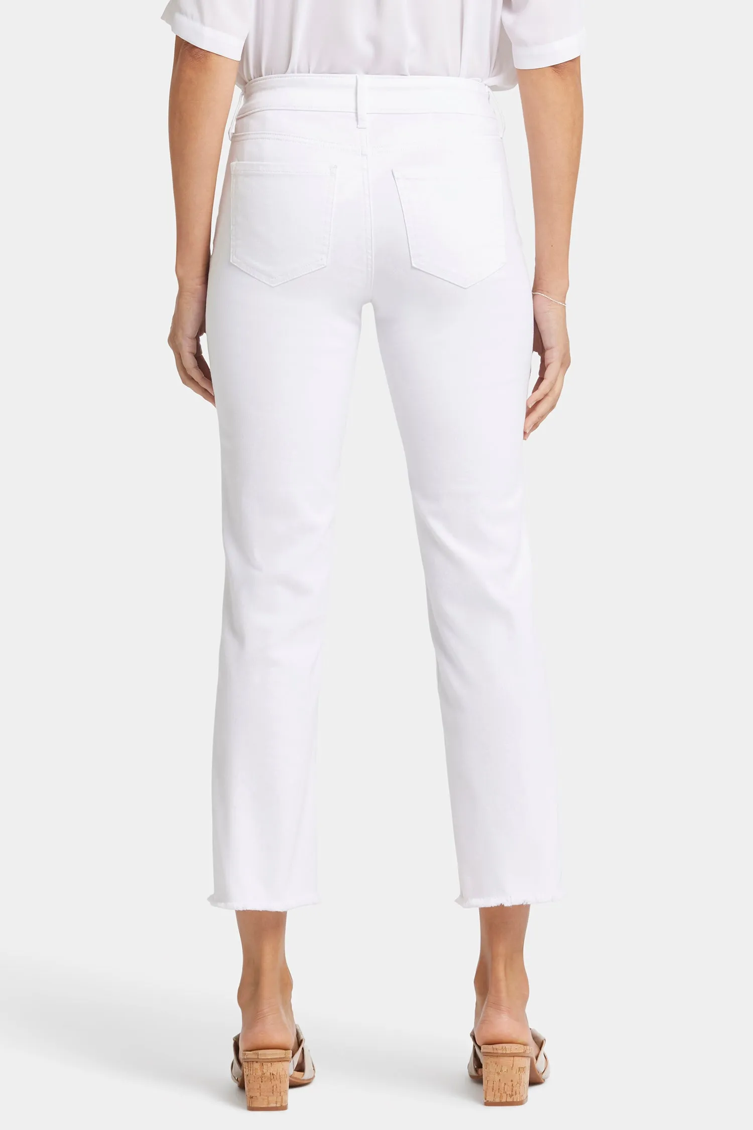 Marilyn Straight Ankle Jeans - Optic White sold by NYDJ product image thumbnail 2