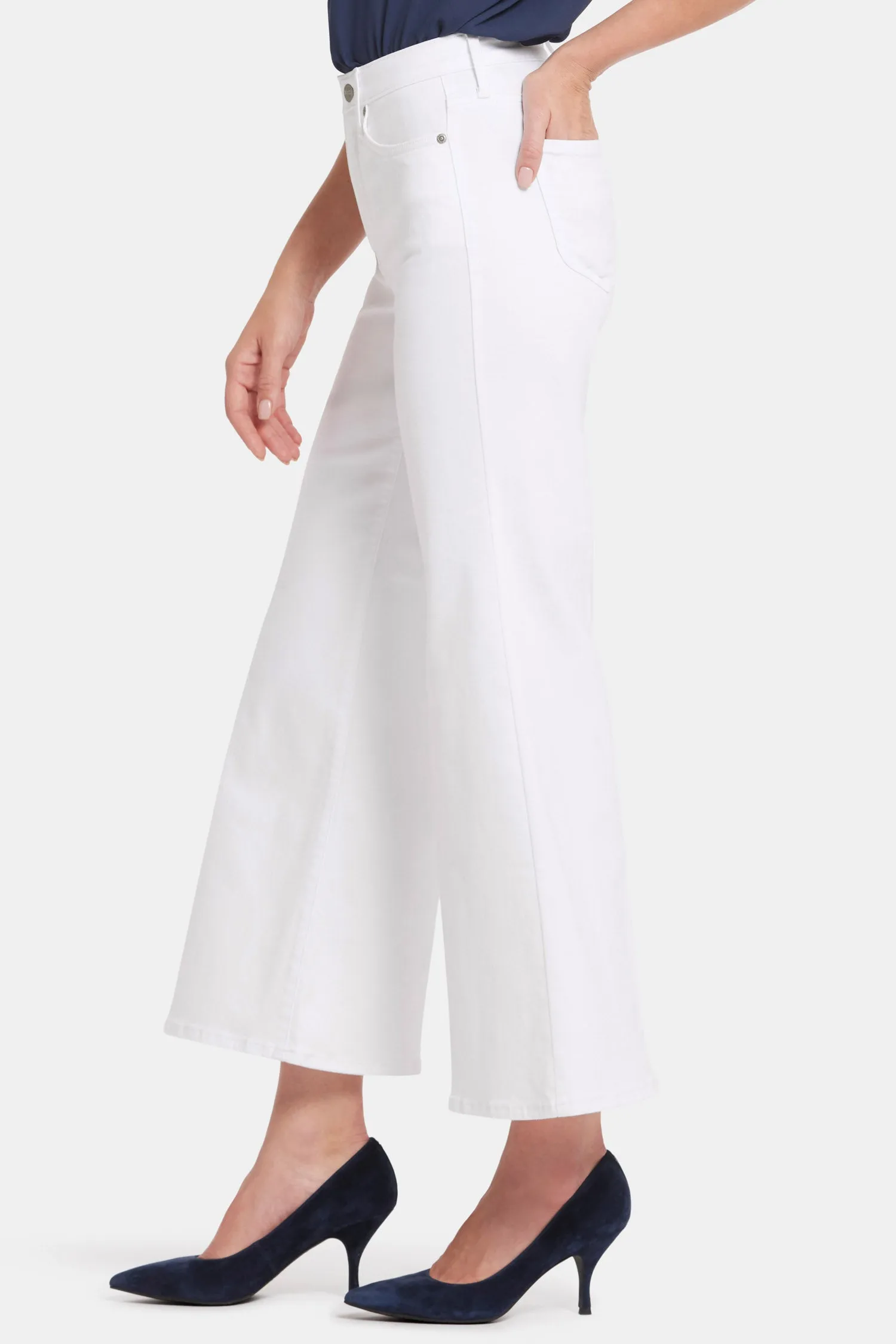 Mia Palazzo Ankle Jeans - Optic White sold by NYDJ product image thumbnail 3