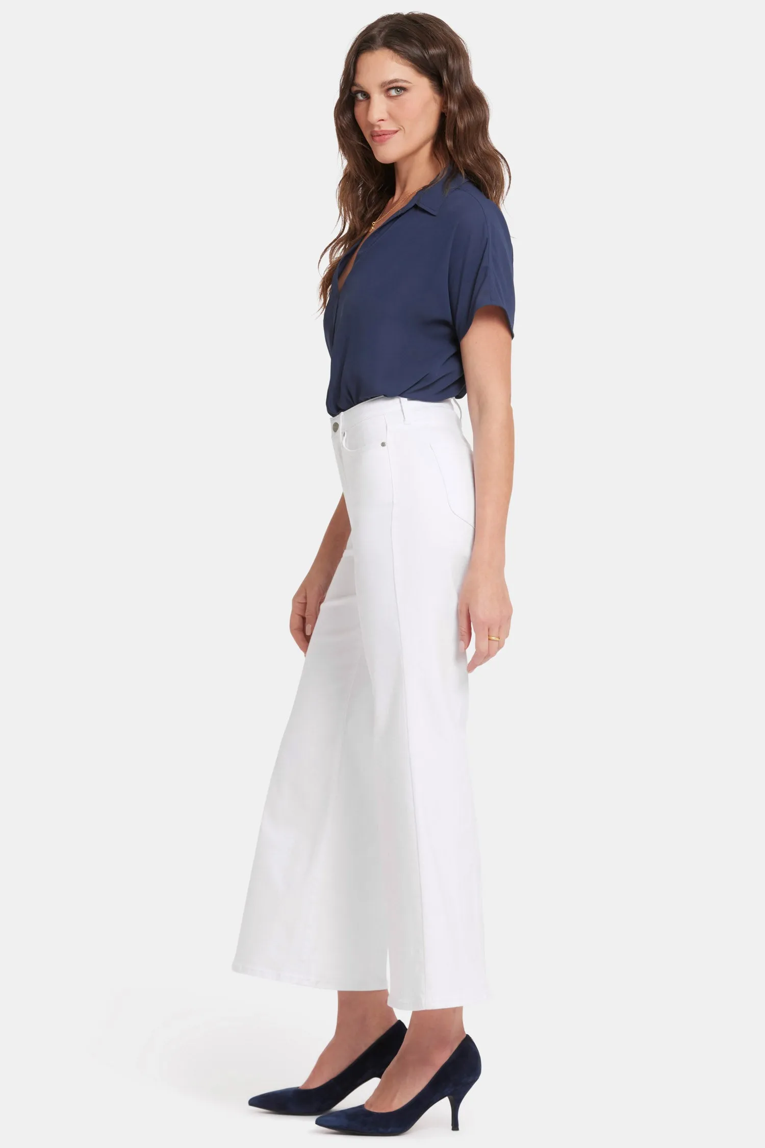 Mia Palazzo Ankle Jeans - Optic White sold by NYDJ product image thumbnail 5