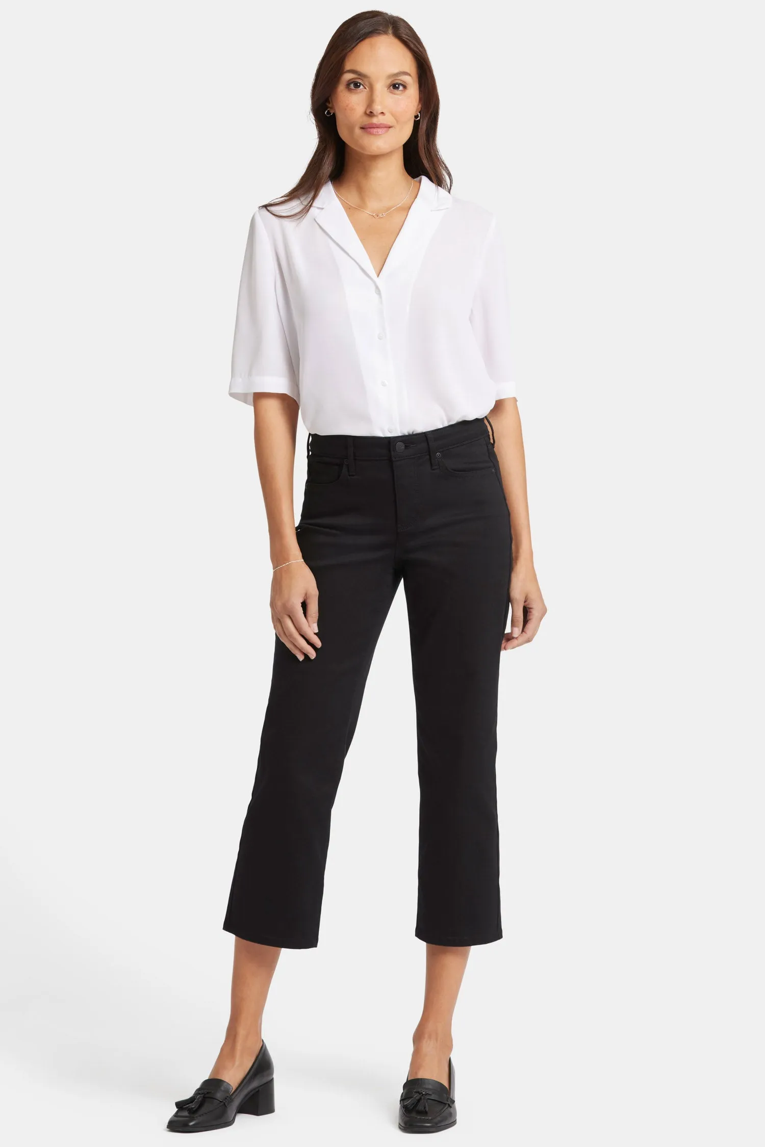 Relaxed Piper Crop Jeans - Black sold by NYDJ