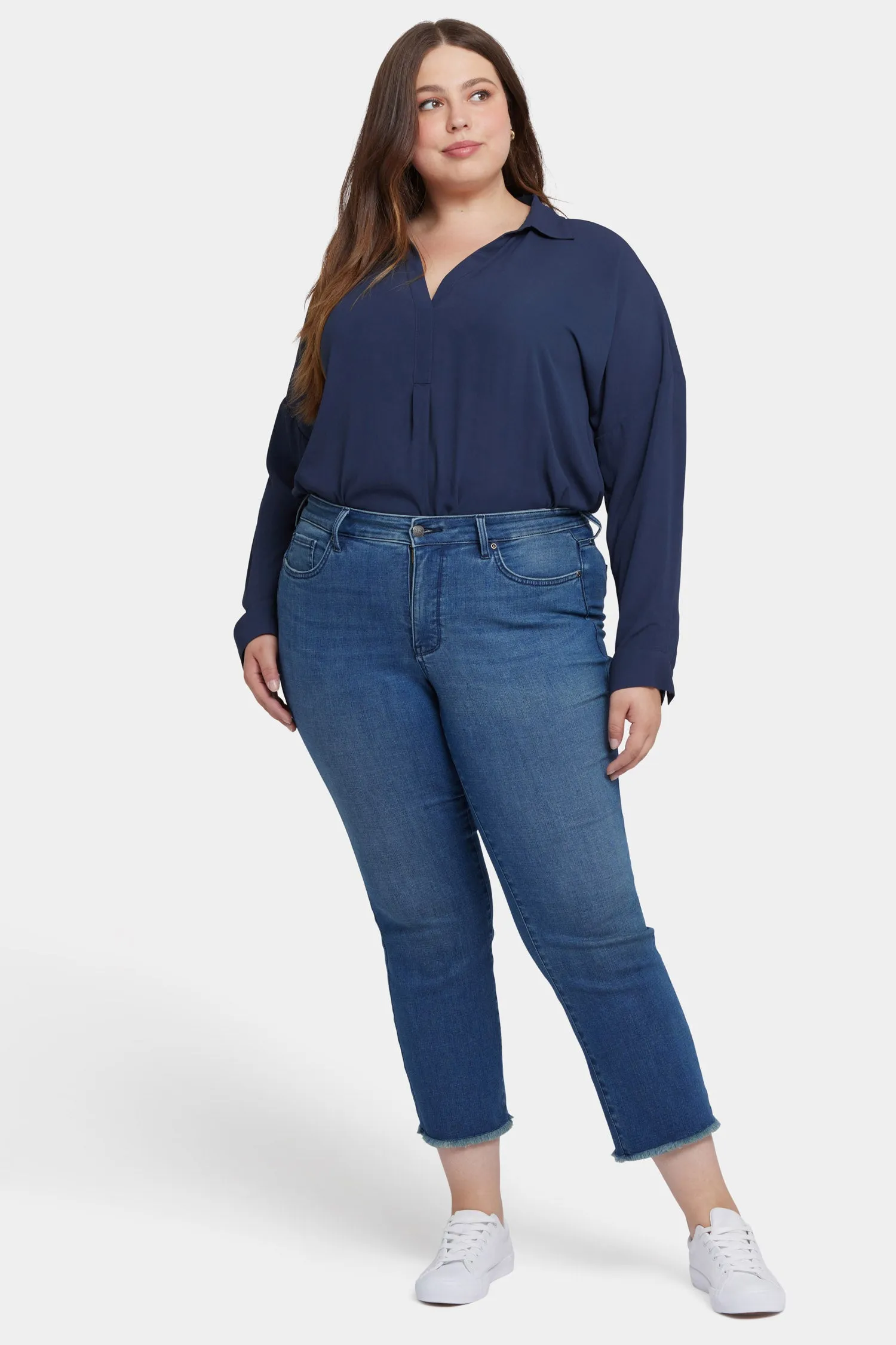 Marilyn Straight Ankle Jeans In Plus Size - Blue Ridge sold by NYDJ product image thumbnail 4