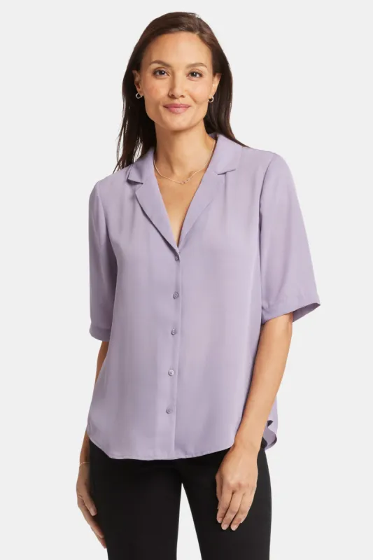 Gabrielle Short Sleeved Blouse - Arctic Dusk sold by NYDJ