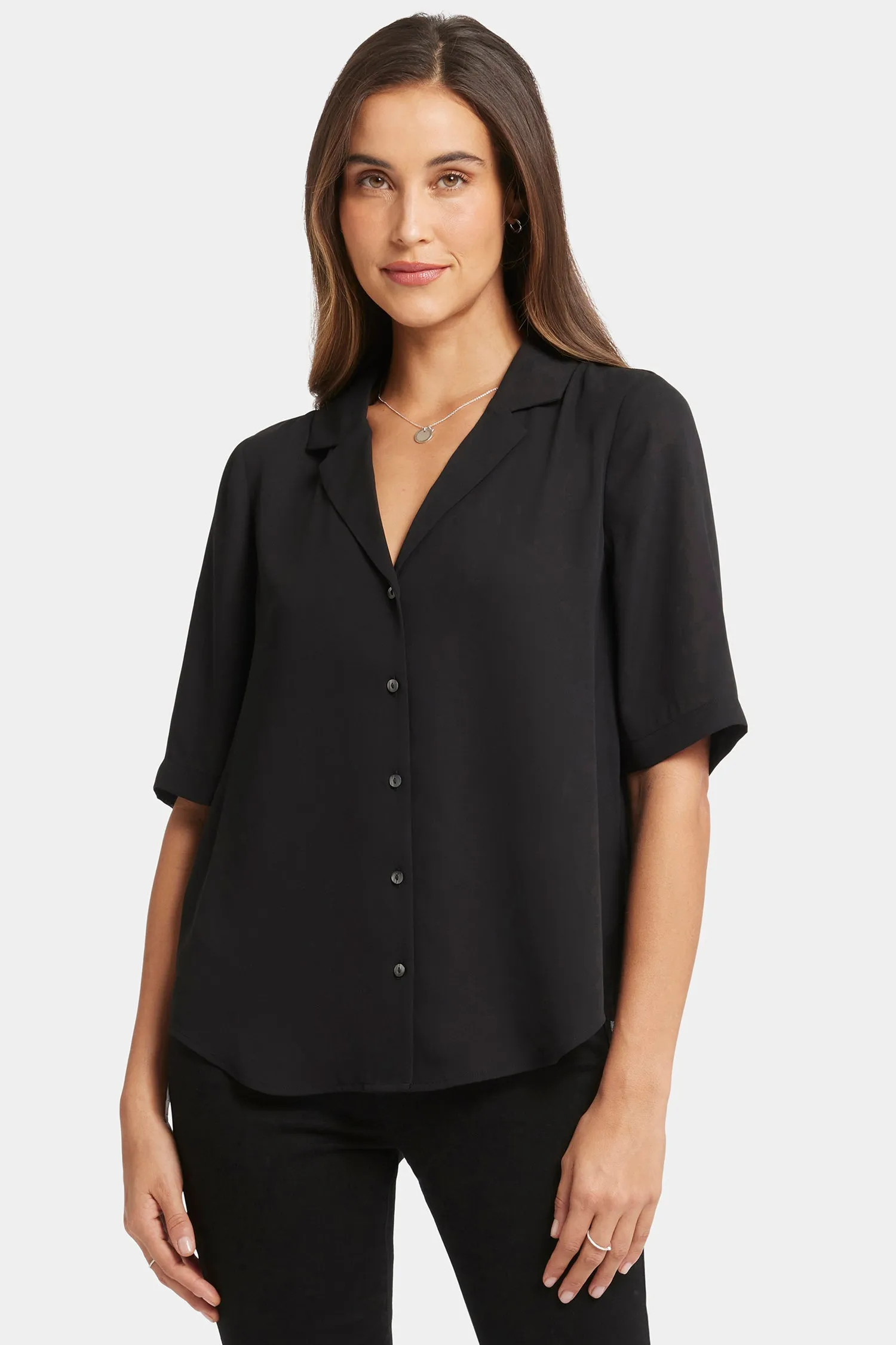 Gabrielle Short Sleeved Blouse - Black sold by NYDJ product image thumbnail 4