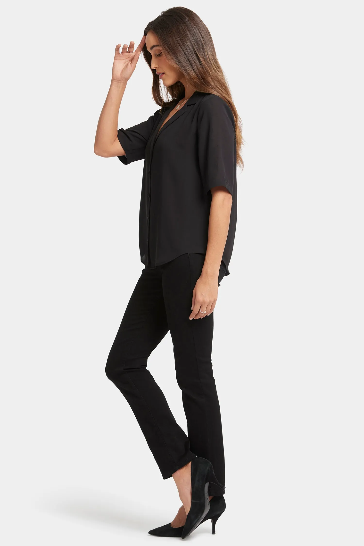 Gabrielle Short Sleeved Blouse - Black sold by NYDJ product image thumbnail 3