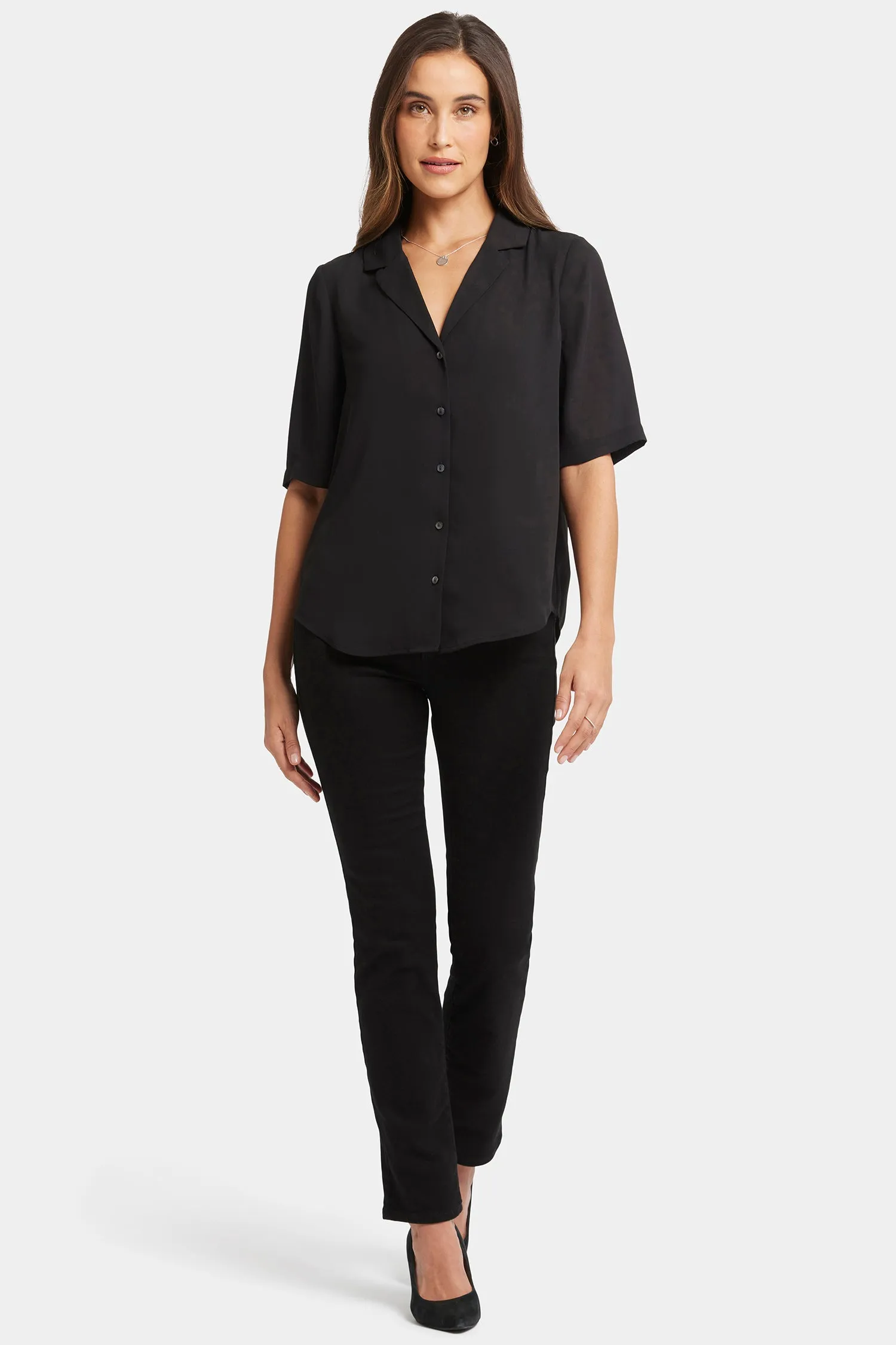 Gabrielle Short Sleeved Blouse - Black sold by NYDJ product image thumbnail 5