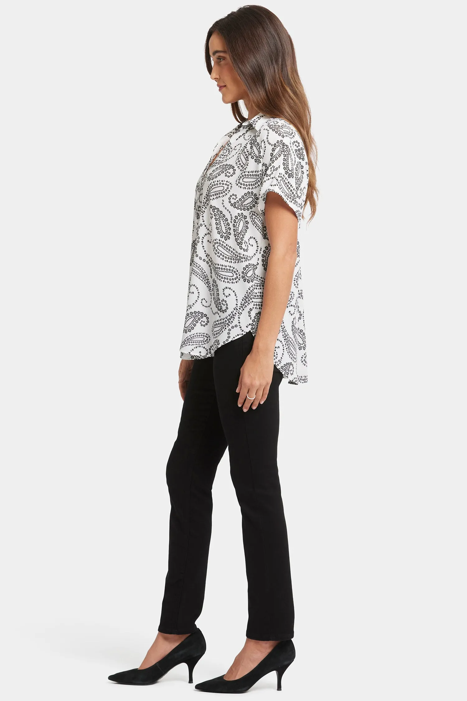 Becky Short Sleeved Blouse - Paislyn sold by NYDJ product image thumbnail 3