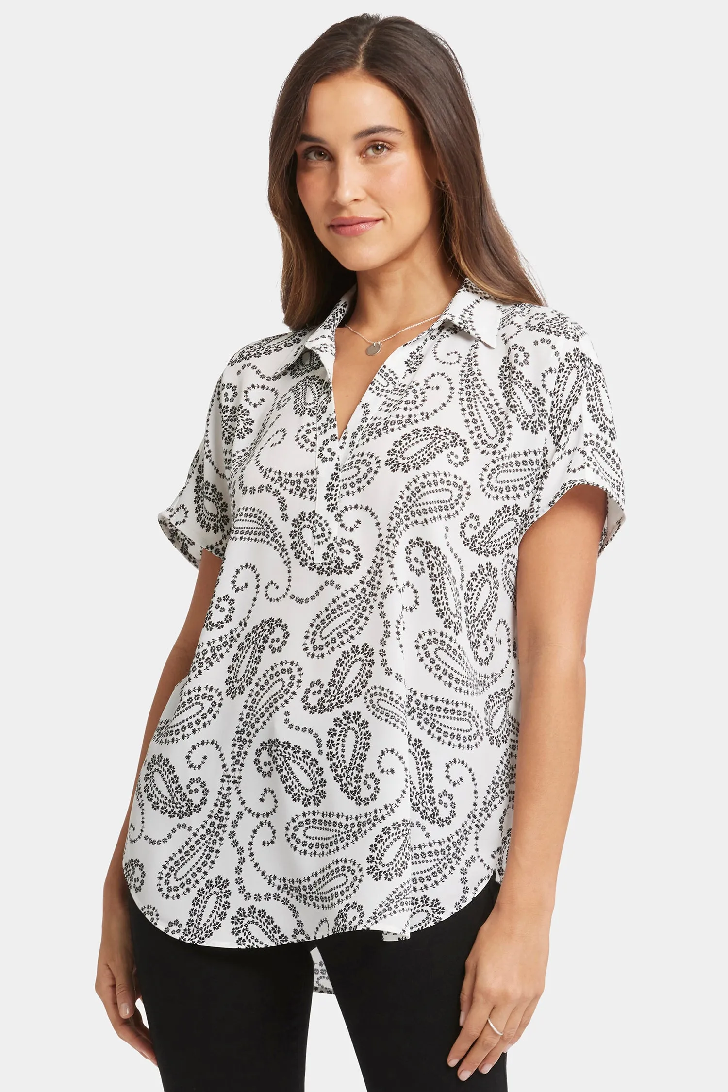 Becky Short Sleeved Blouse - Paislyn sold by NYDJ product image thumbnail 4