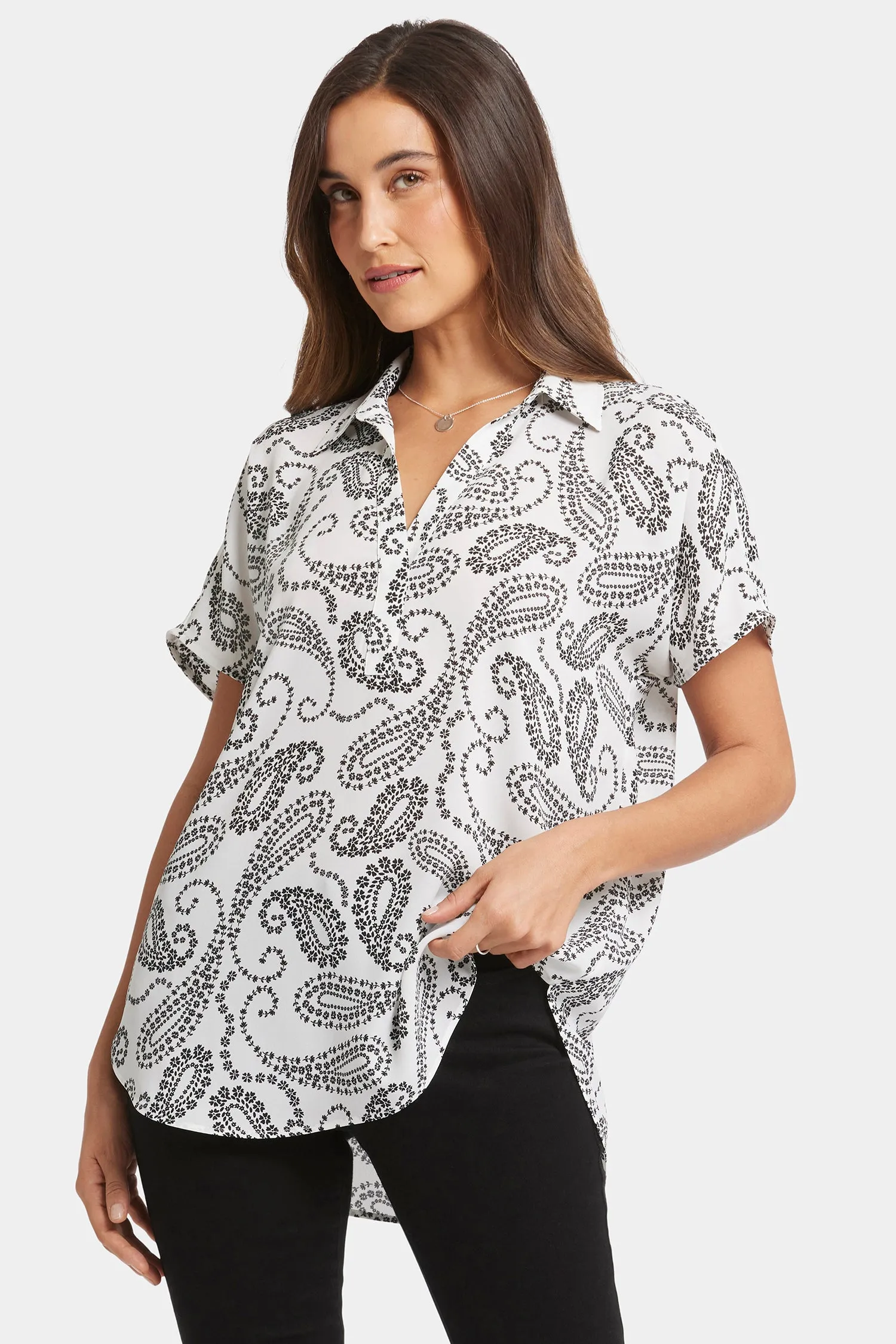 Becky Short Sleeved Blouse - Paislyn sold by NYDJ